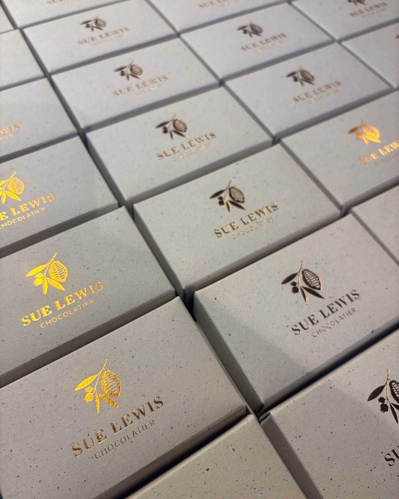 A little corporate order heading out today in our new cocoa paper boxes stamped with our new logo… we are still slowly changing over to this packaging but not long now until everything will be cocoa paper packaged… how cool is that?!