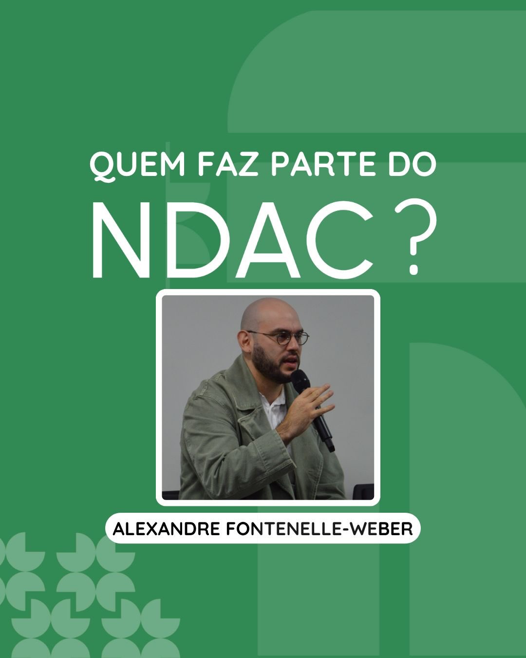 🌟 Conheça as pesquisadoras e pesquisadores do NDAC 🌟
Hoje é dia de apresentar o Alexandre Fontenelle-Weber, integrante do Núcleo de Democracia e Ação Coletiva (NDAC). Doutorando em Ciência Política e mestre em Direito Internacional pela USP, Alexandre atualmente é Diretor Executivo no Instituto ZeroCem.
👉 Acompanhe nossos posts e visite nosso site para saber mais sobre as pesquisadoras e pesquisadores do NDAC