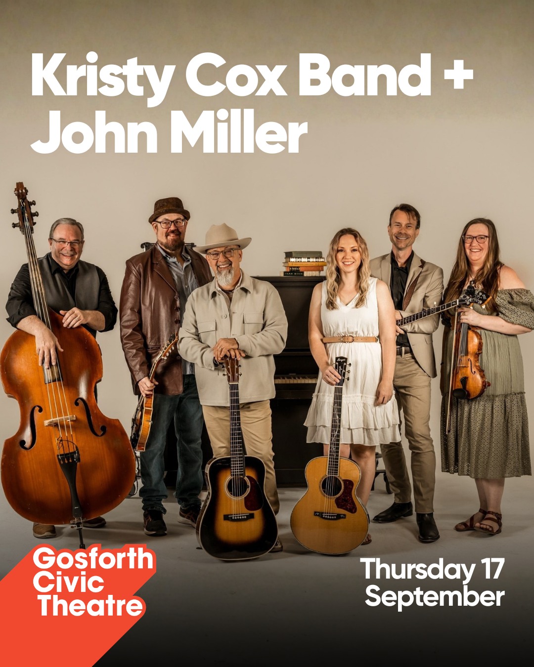 The Queen of Bluegrass is coming to GCT!
Kristy Cox and her band bring an exciting blend of high-energy, hard-driving bluegrass music and tight, soulful harmonies. The group’s combination of top-tier musicianship and traditional bluegrass influences creates performances that are both powerful and fun!
Also joining her is John Miller, one of the UK’s leading traditional country singers, making a rare solo appearance without the Country Casuals.
If you love bluegrass, country or just a good night of live music, this one’s for you!
Thursday 17 September 2027 | 7.30pm doors
Book your tickets and come along - grab yours via the link in our bio.
#GosforthCivicTheatre #KristyCox #Bluegrass #CountryMusic #LiveMusic #NewcastleEvents #NewcastleMusic