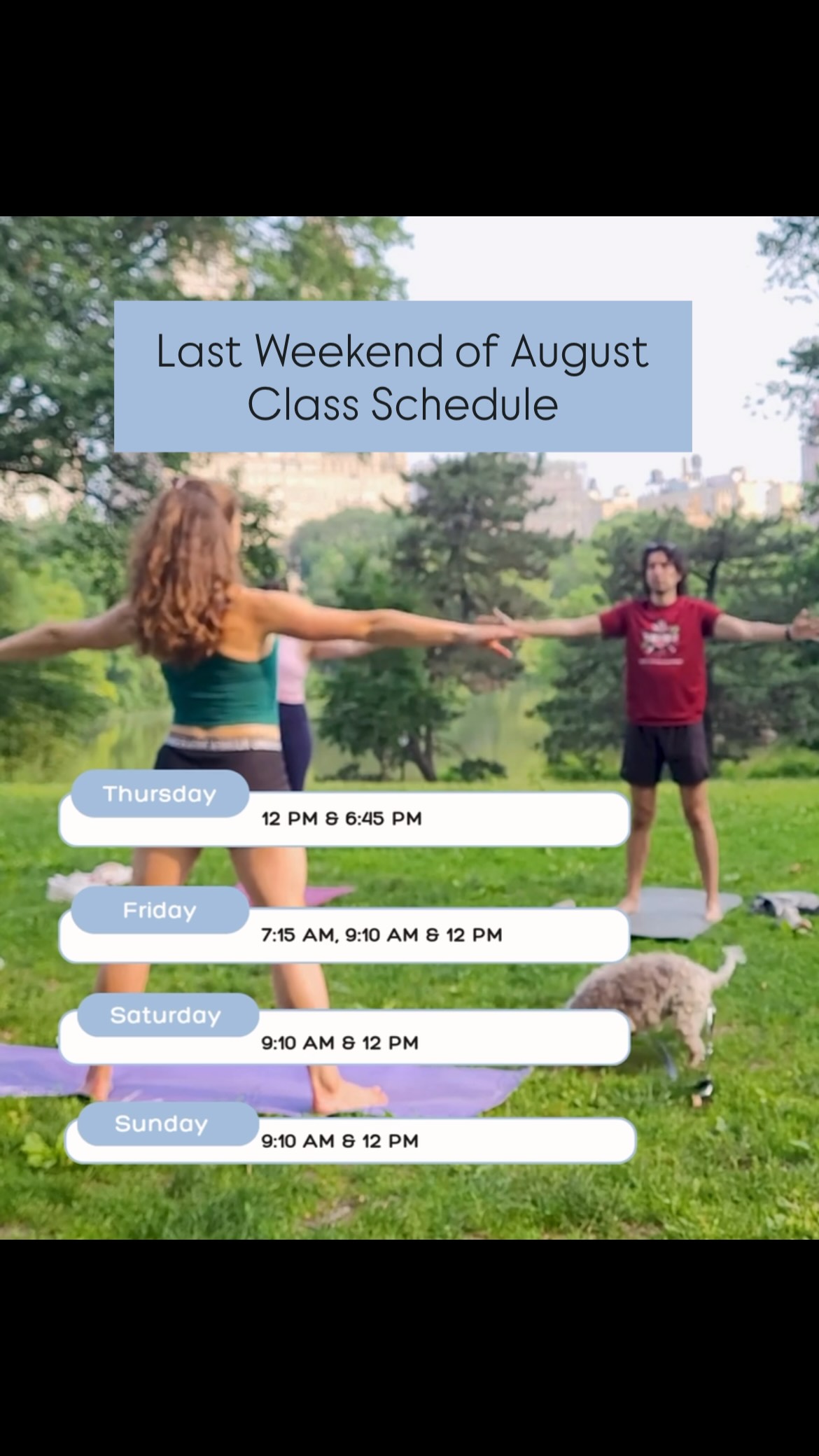 Slow down the end of August with Central Park Pilates ☀️💪🧘♂️ Book at the link in bio 🔗
#centralparkpilates #pilatesinthepark #upperwestside #matpilates