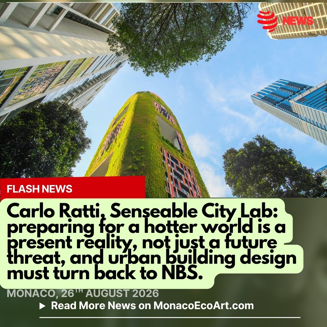 @mo.eco_art MonacoEcoArt.com #flash #news #heatwave #building #newtrend 🏘️♻️ Architect Carlo Ratti @carlorattiassociati has recently pointed out within an interview for Il Foglio that remaining inactive in the face of #extreme #heat phenomena is not the solution and that #climatechange must now be taken into account in urban building design, while keep reducing emissions: preparing for a hotter #world is a present reality, not just a #future threat 🏗️🏡 Burying the soil beneath asphalt is one of the most common mistake is one of the most common mistakes that have been made (and are still being made) in densely populated #areas since this material produced from fossil sources absorbs heat throughout the day and releases it during the #night, while making #urban surfaces #impermeable, increasing the risk of #flooding during heavy rainfall 🧽🏢 The Italian most popular architect, engineer, and academic, director of the @senseable_city_lab Lab, reaffirmed the need to come back to the idea of “sponge city”, an urban #planning #model that uses #naturebased green infrastructure (Nature-Based Solutions NBA) to absorb, store, and slowly release rainwater instead of relying solely on traditional concrete drainage systems 🧱🌿🌾 Now it is necessary to reverse course and rediscover nature with respect to concrete, especially in areas of high human #concentration, not necessarily applying #greentech: adult #trees, for example, are able to lower the #temperature of a narrow #street by as much as five degrees 🌬️🏠 Changing our #perspective is then the ultimate #tool in order to consider #cooling systems as integral part of the #building process: new system devices improve efficiency while reducing the amount of additional heat released into already-warm urban environments Europe could repurpose its district heating networks for summer cooling, using thermal storage, real-time sensors and AI to produce and deploy “cold” when energy is cheapest and demand is highest 📸 © Canva for MonacoEcoArt - Layout and Contents by: © MonacoEcoArt.com