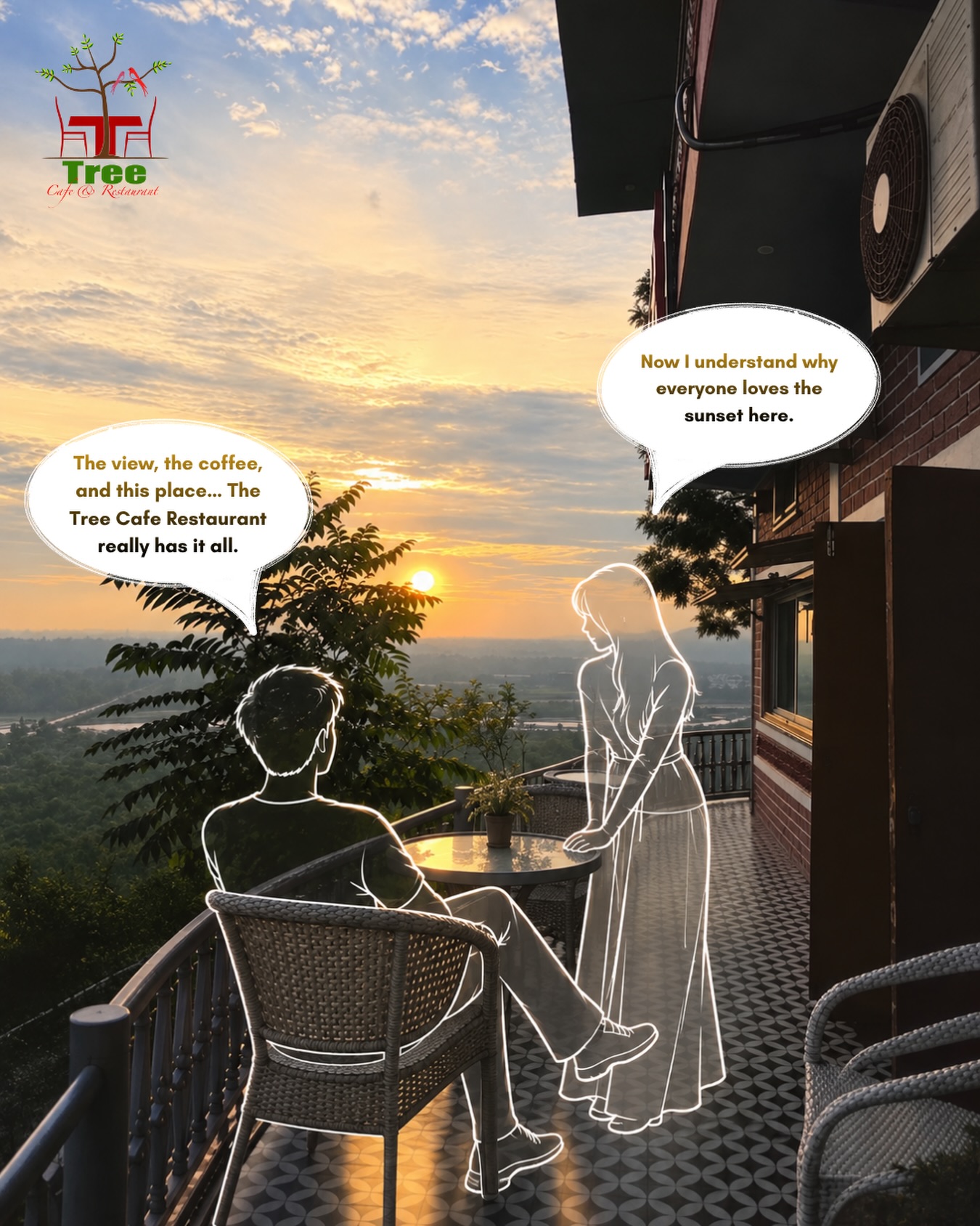 Where Every Sunset Feels Special 😍✨
#treecaferestaurant #sunset #cafe #restaurantindehradun #dehradun