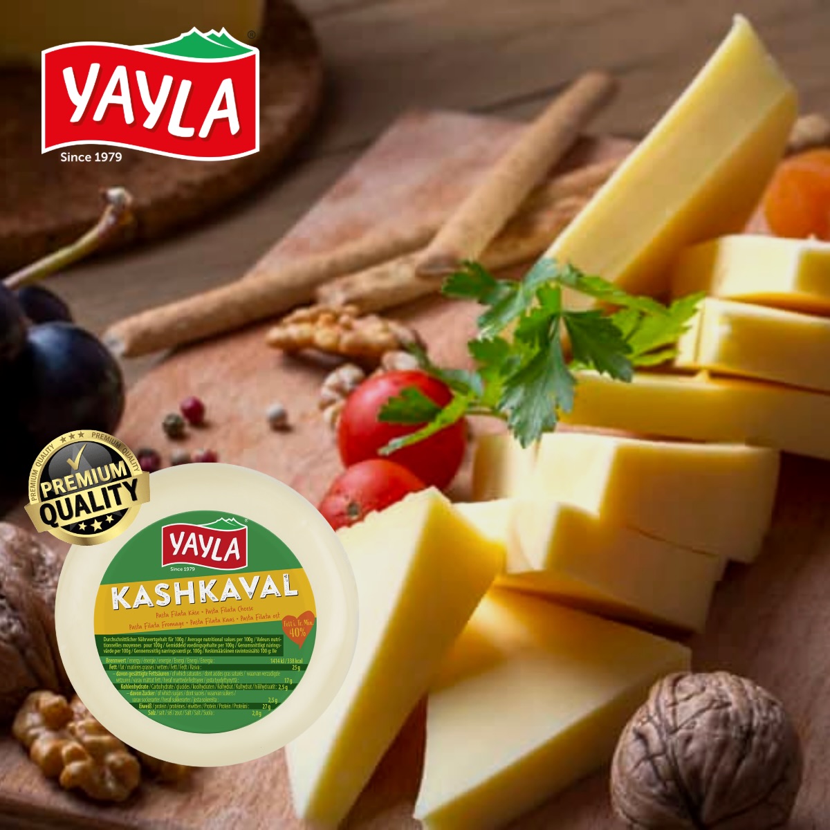 🧀 Rich Taste. Perfectly Melted. Purely Yayla.
Bring a touch of authentic flavor to every meal with Yayla Kashkaval Cheese — smooth, delicious, and perfect for slicing, melting, grilling, or simply enjoying on its own.
✨ Yayla Kashkaval — A Taste Worth Sharing.
#Yayla #YaylaCheese #Kashkaval #CheeseLovers #PremiumCheese