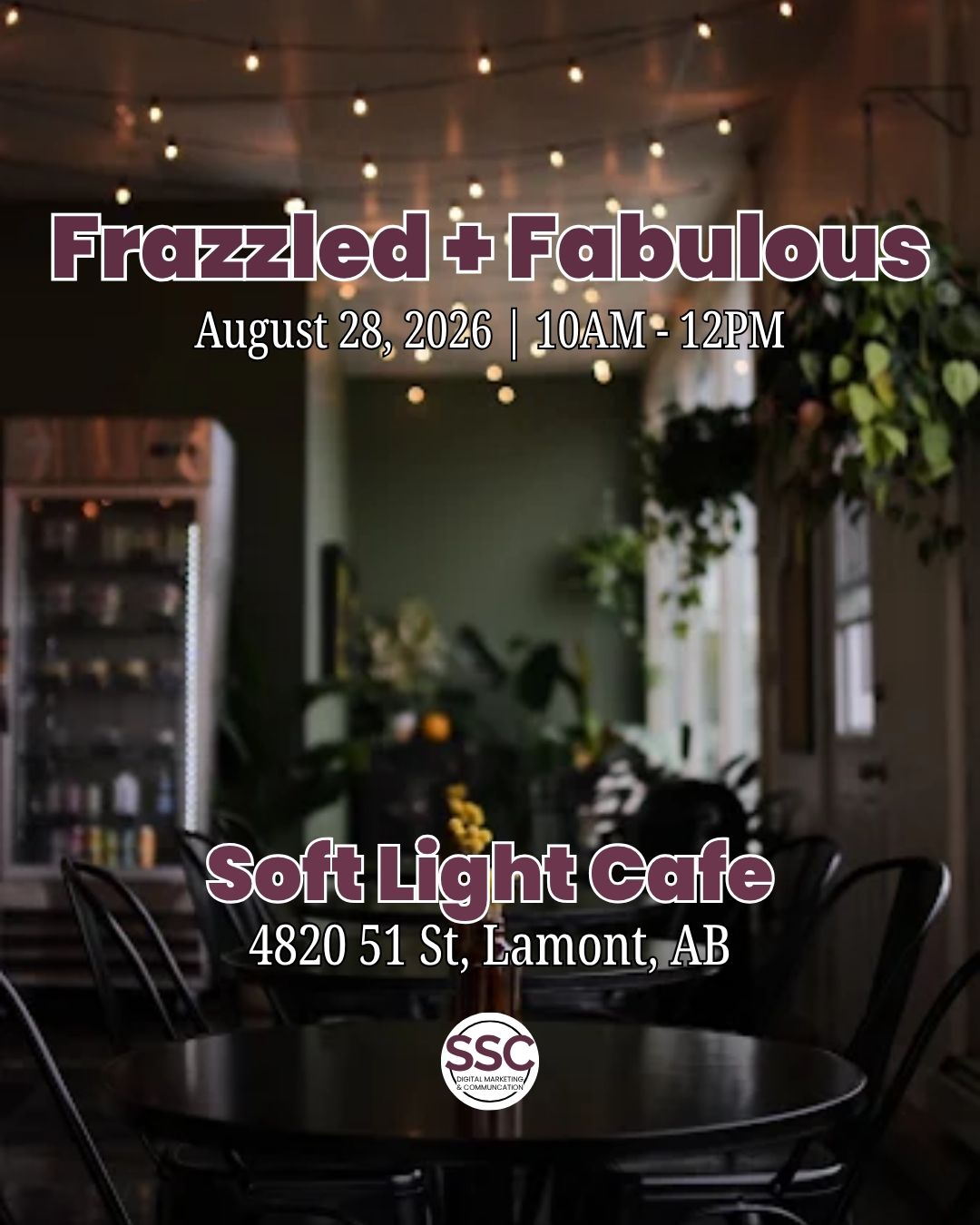 Frazzled & Fabulous... road trip edition? This month, we're hitting the road and travelling to Lamont to check out a coffee shop that's been on my list for a while now - @soft.light.cafe!
Frazzled & Fabulous is a completely free co-working and networking morning designed for women in business who are looking for community. There's no pressure to perform, no ice-breaker games, just a group of women in business gathering over a cup of coffee to connect and support each other.
Bring your laptop or notebook or textbooks or whatever you're currently working on and experience the productivity that can come from a change in environment, a supportive group around you, and the motivational power of caffeine. 😉
.
.
.
#lamontalberta #yegwomenentrepreneurs #yegwomeninbusiness #yegwomeninbiz