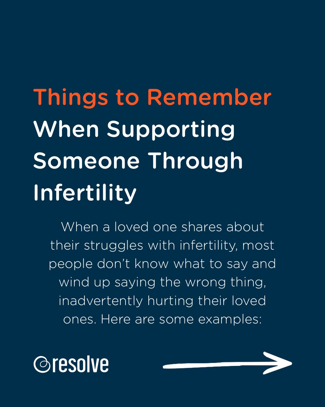 Supporting someone through infertility doesn’t require having the perfect words. It means listening without trying to fix, respecting their privacy and decisions, avoiding unsolicited advice, and giving them space to feel whatever they’re feeling.
A little understanding can go a long way. Save and share these reminders for how to show up for someone navigating infertility. For our full guide, comment FRIENDS.