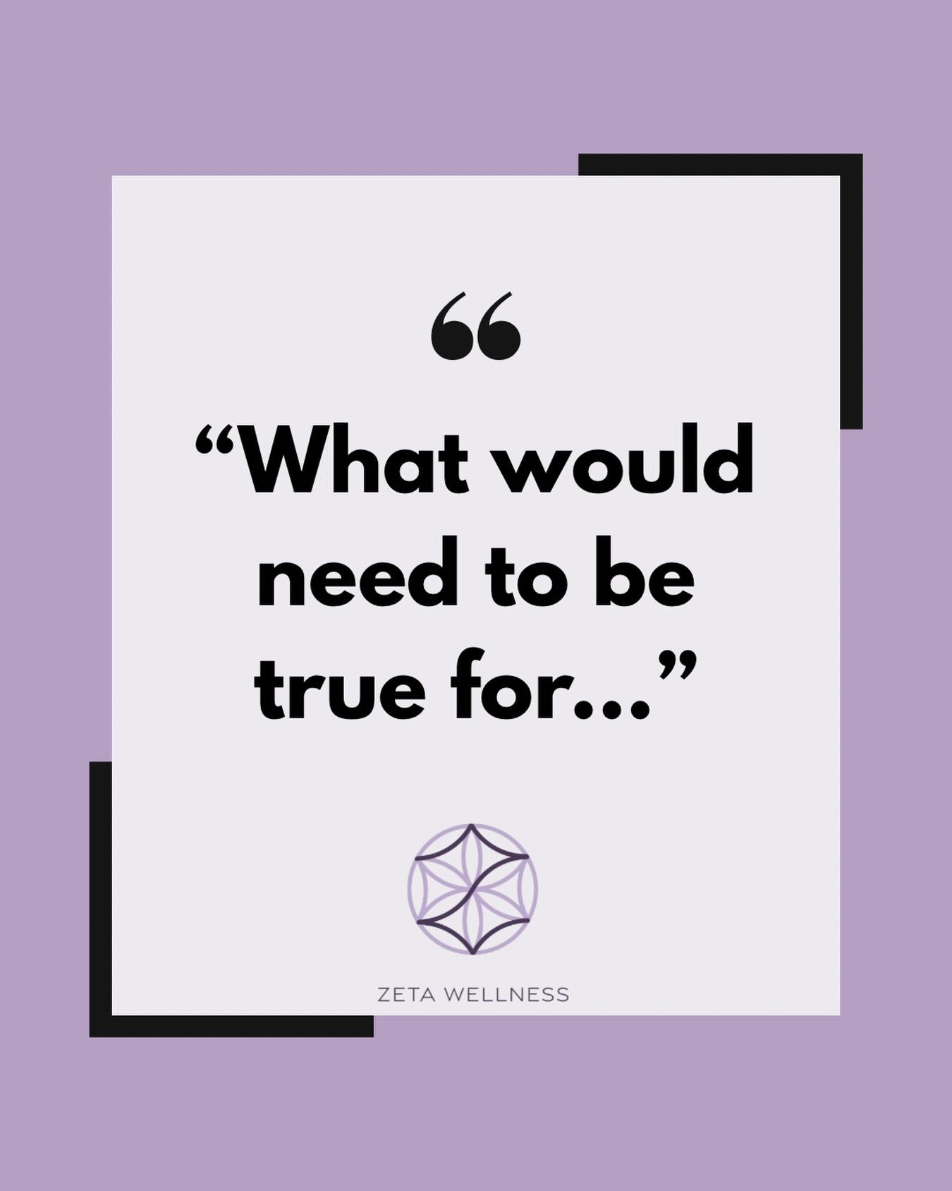 That dream. That goal. That life you desire. What would need to be true in that vision? Break that down. Boom. You’ve got an outline for action steps to that life you envision. #zetawellness
Note: “What would need to be true…” was the premise of a female author’s book on a career transition heard on a podcast by Founder Lauren Kline but for the life of her, she cannot remember her name and surprisingly she did not write it down on a sticky note. It might be in a quote book in storage. Credit will be given when she finds it!