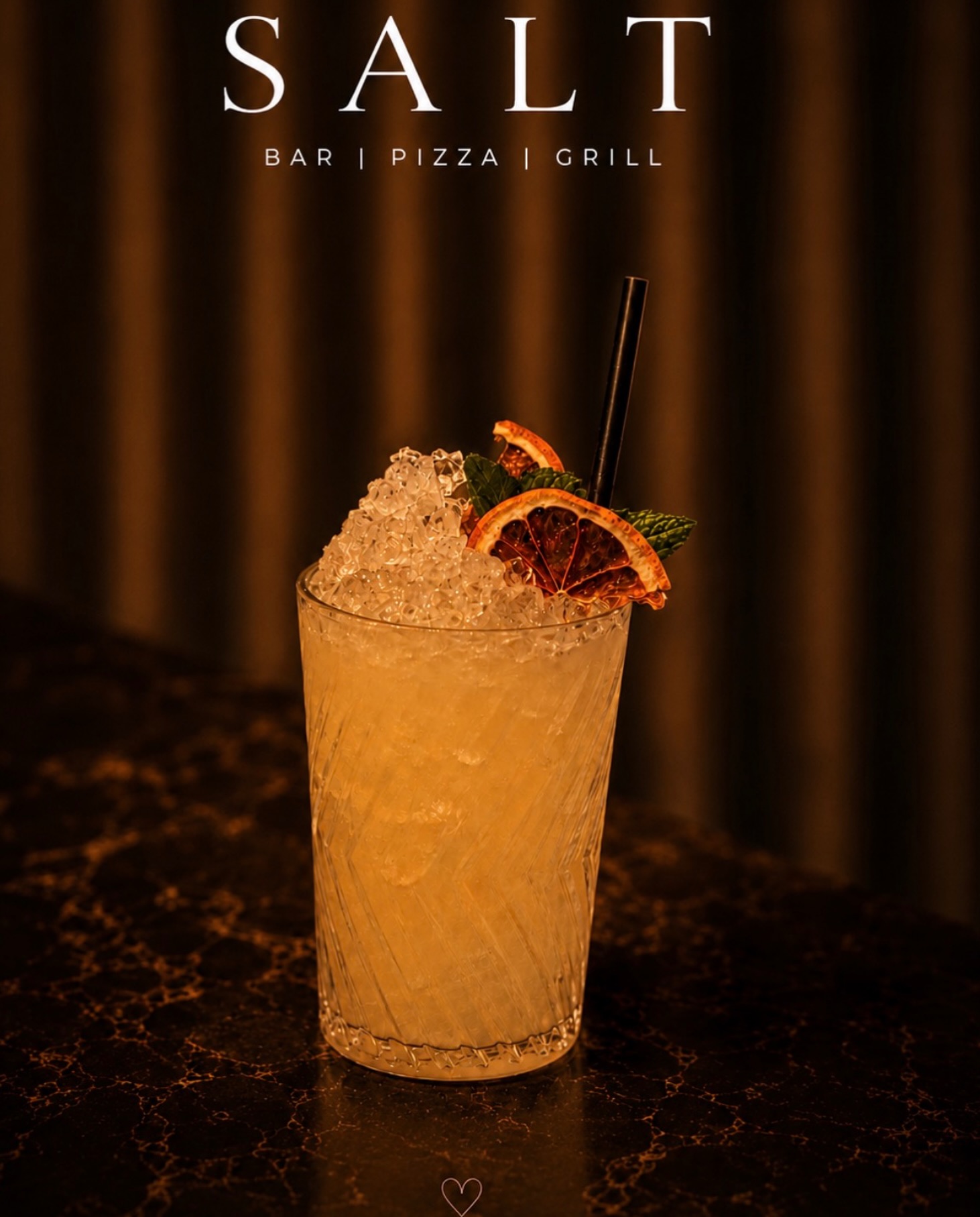 Golden hour, poured over ice.
Bright citrus, crushed ice and a little SALT after dark. 🍊✨
#salt #saltbarpizzagrillmaldon Maldon #cocktails #cocktailhours EssexFoodie