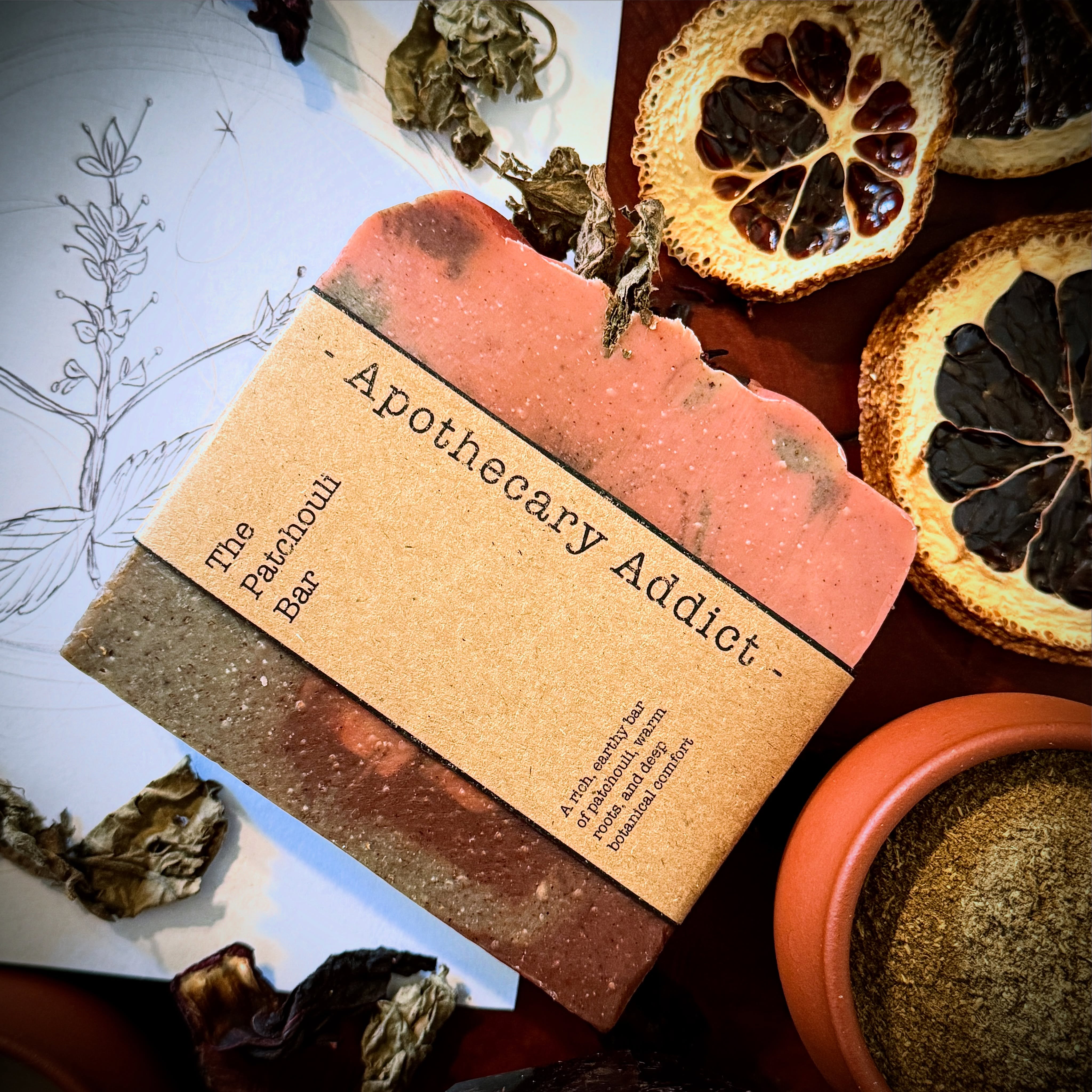🌑🌿 **ARE YOU A PATCHOULI LOVER?** 🌿🌑
🜃🜂🜁🜄
Ahhhh… patchouli @apothecary.addict 🤎
Deep. Earthy. Rooted. Quietly intoxicating.
For those who know… there’s simply something about patchouli. 🌿✨
At @apothecary.addict, I offer **two very different expressions of this beloved botanical**:
🌑 **THE PATCHOULI BAR** 🌑
A lush, creamy bar where deep patchouli meets luxurious plant oils, butters, and earth-derived botanicals. Richly colored and beautifully aromatic, it feels like **earth after rain**—grounding, warm, and alive. 🌿🫧
🤎 **THE PATCHOULI CASTILE BAR** 🤎
Pure simplicity. Just **four ingredients**—organic extra virgin olive oil, filtered water, sodium hydroxide, and pure dark patchouli essential oil. Unadorned, deeply earthy, and wonderfully moisturizing. A sacred ritual for the true **Team Patchouli** devotee. 🜃🕯️🌿
So tell me…
🤎⬇️⬇️⬇️🌿
**Are you a patchouli lover?**
Or perhaps you’re still waiting for the bar that will convert you. 🌙✨
#ApothecaryAddict #PatchouliLover #PatchouliMagic #ArtisanSoap #HandcraftedSoap
