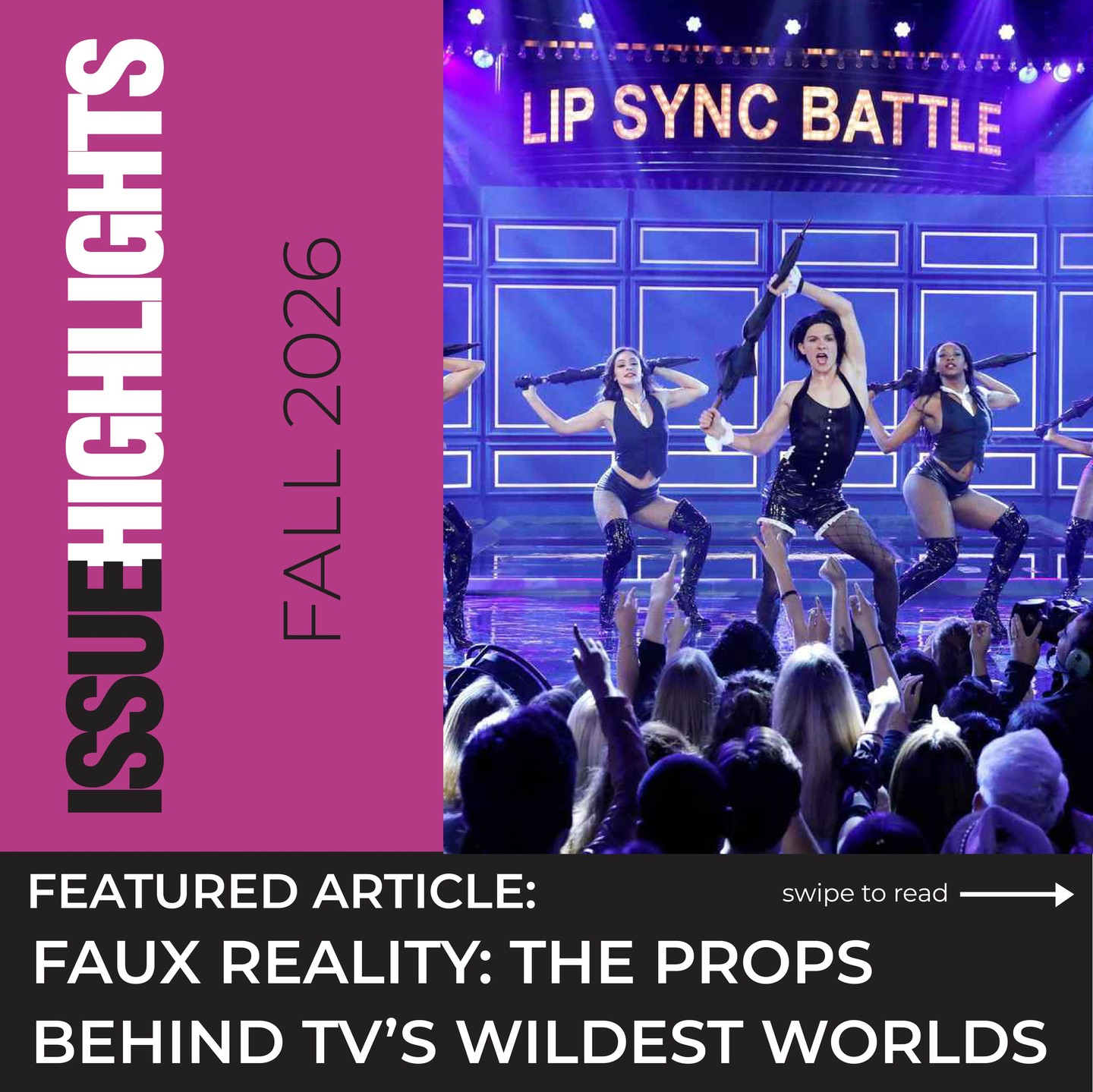 The Fall issue of Prop Culture Magazine has arrived! In this featured article, we explore the crazy and wild props that make the reality TV show, Lip Sync Battle.
If you'd like to read more, please follow the link in our bio.
#propculture #propculturemagazine #propertymastersguild