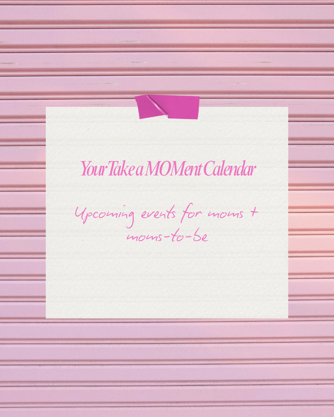 Your calendar just got a little more fun 🤍
We have SO much happening over the next few weeks and every event was created to give moms + moms-to-be a reason to get out, meet people, ask the questions they actually have, move their bodies, and do something for themselves.
Coming up:
✨ Power Flow + a little self-care at @homepoweryoga_sculpt
✨ Pediatrician Q&A with @myconciergepediatrics
✨ Prenatal + postnatal reformer Pilates at @varsity.pilates
✨ A very special night with @hatchforbabysleep & @elevatepilates 👀
Bring a friend or come solo. You’ll know people by the time you leave. 💗 Grab your spot through the link in bio.