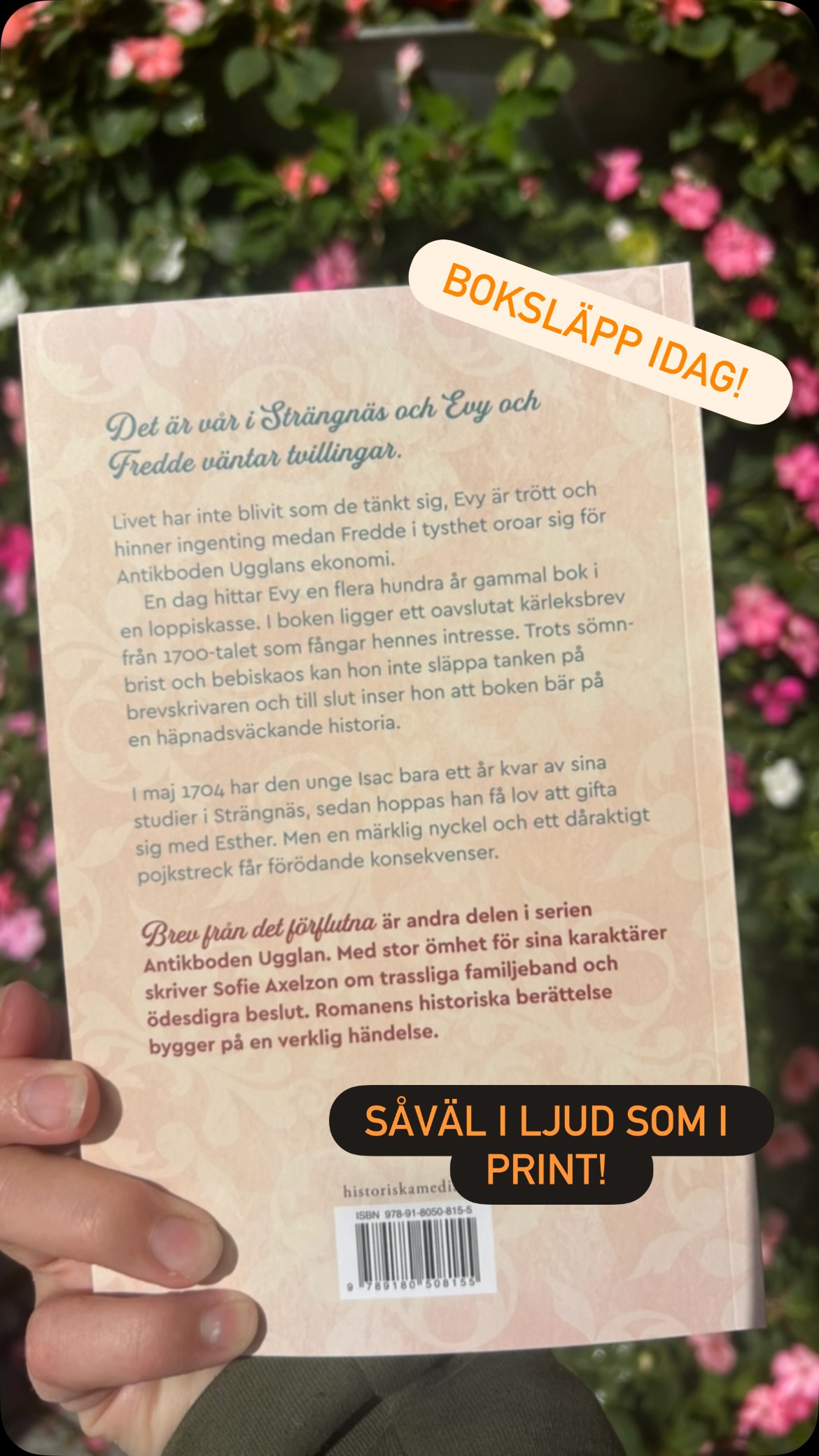 Äntligen får ”Brev från det förflutna” komma ut i världen och möta sina läsare och lyssnare!
#strängnäshistoria #historiskamedia #antikbodenugglan #närdrömmarnaslårin #brevfråndetförflutna