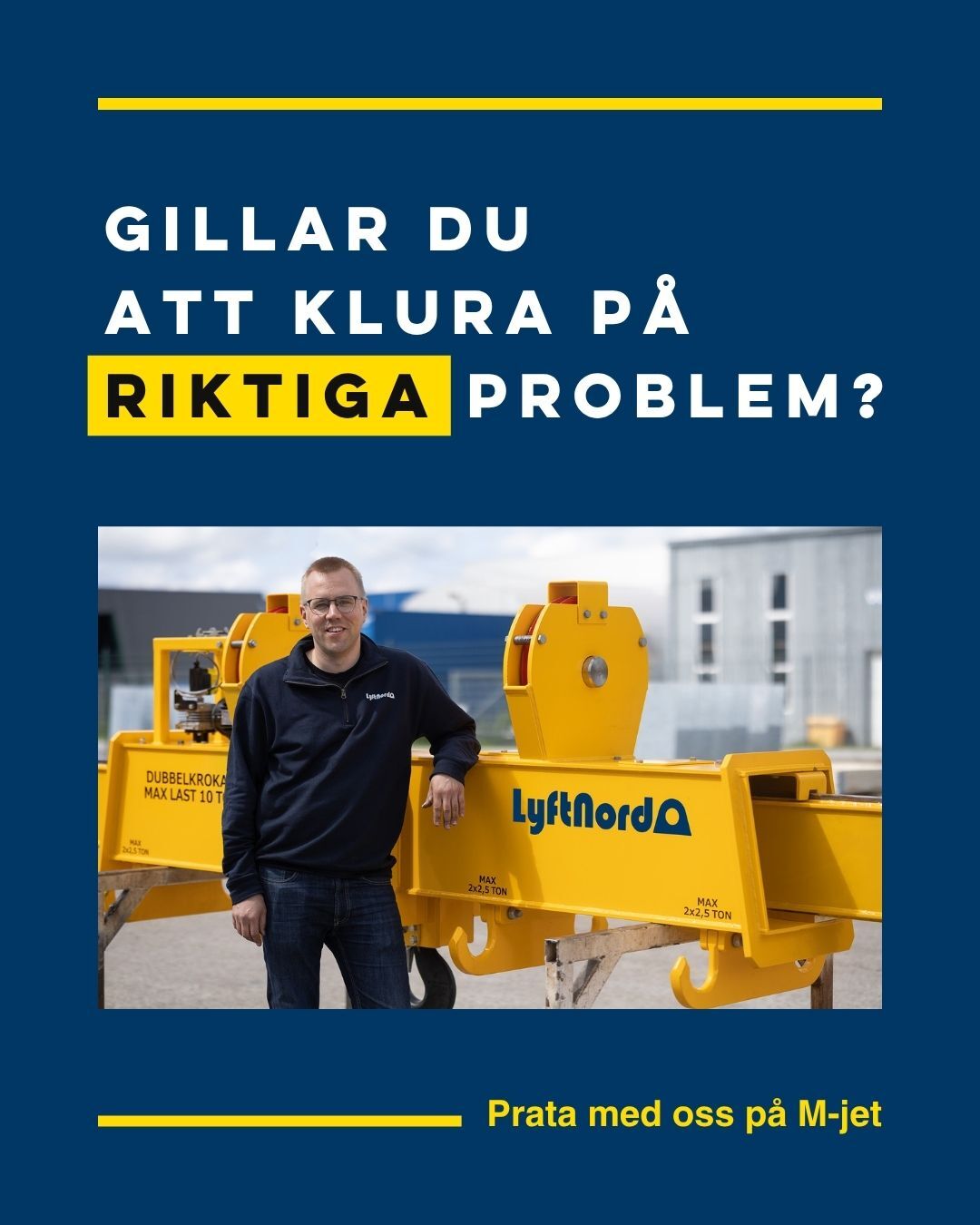 Lyftok är roligare än du tror!
Vi vet 😅 Att säga att man konstruerar lyftok får kanske inte alla blivande konstruktörer att omedelbart tänka: "Det där vill jag jobba med."
Men fråga våra konstruktörer!
På M-jet den 30 september finns vi på plats och kan berätta varför jobbet innehåller betydligt mer klurande, problemlösning och variation än man kanske föreställer sig.
Vi tar också med oss tre förslag på x-jobb med start i januari.
Kom förbi och prata med oss på M-jet i Luleå den 30 september 😃
Och känner du någon annan student som borde komma förbi? Dela inlägget vidare eller tagga hon/honom i kommentarerna.
#M-Jet #maskinkonstruktörer #studenter #x-jobb #konstruktörer