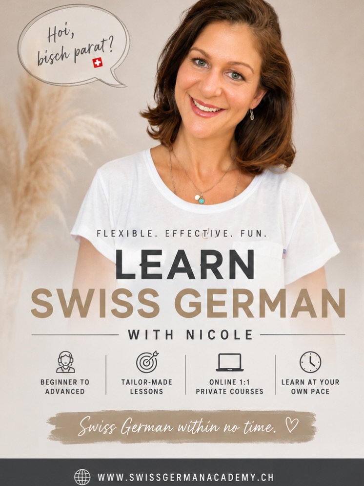 Ready to learn Swiss German? Für Private Individuelle und Unternehmen bieten wir individuell abgestimmte 1:1 Swiss German Trainings, unter anderem mit Fokus auf: 🗣️🇨🇭
* Schweizerdeutsch verstehen und im Berufsalltag anwenden
* Kommunikation mit Kolleg:innen, Kund:innen und Patient:innen
* Aussprache, Hörverständnis und alltagsnahe Dialoge
* Schweizer Kultur und sprachliche Besonderheiten
* individuelle berufliche Situationen und Bedürfnisse
Die Trainings finden flexibel online statt und können dadurch unkompliziert in den Arbeitsalltag integriert werden.
Gerne sende ich Ihnen im Anhang eine kurze Übersicht zu unserem Corporate-Angebot.
Falls Schweizerdeutsch- und Integrationstraining für Ihre internationalen Mitarbeitenden interessant sein könnte, freue ich mich über einen unverbindlichen Austausch.
#swissgerman #corporate #switzerland #expats #zurich