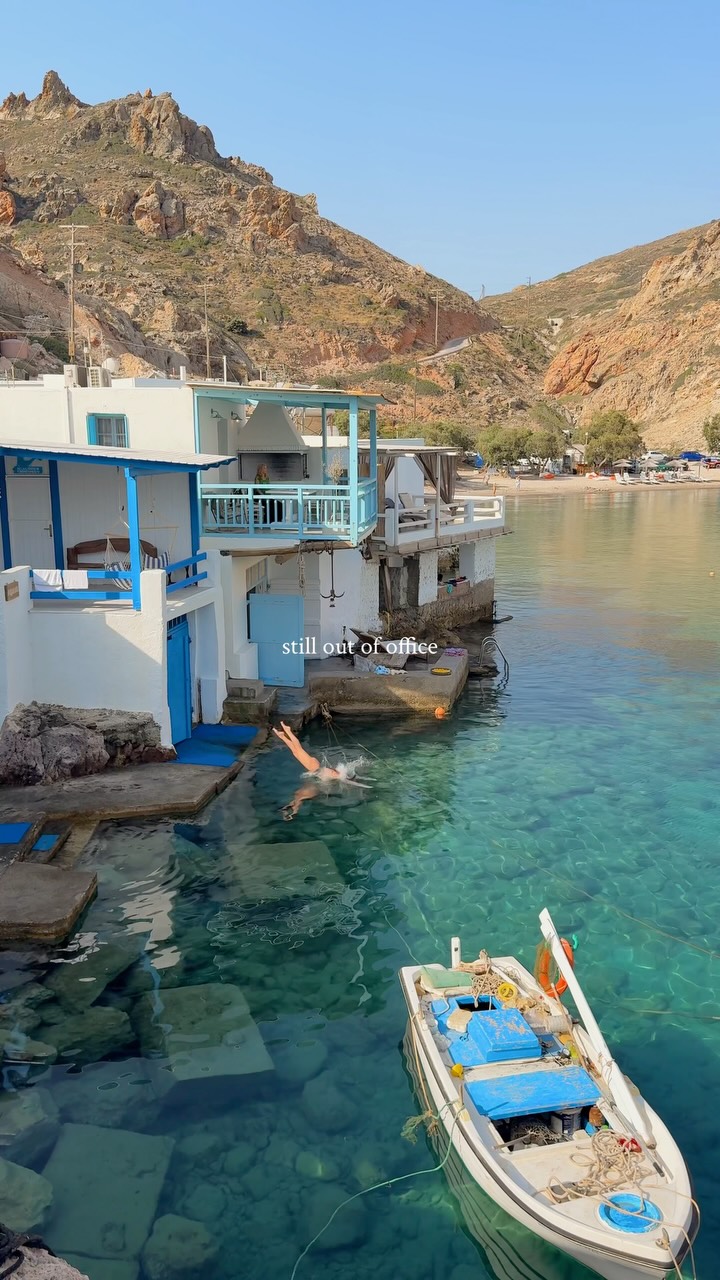 summer is not over π©΅
.
.
greece | milos | cyclades | grecia | cicladi | summer | end of august | slow life | vita lenta | sea view | boat house | greek life
#iggreece #boathouse #milos #greeksummer #cycladesislands