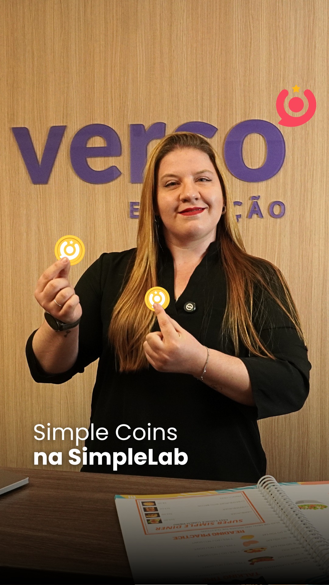 Na nossa plataforma SimpleLab, quanto mais os alunos realizam as atividades, mais Simple Coins eles acumulam. Essas moedinhas virtuais tornam a rotina de estudos muito mais divertida e incentivam a prática diária. 🪙 #SimpleEducation #SimpleLab #VersoEducação #ProgramaBilíngueAltaPerformance
