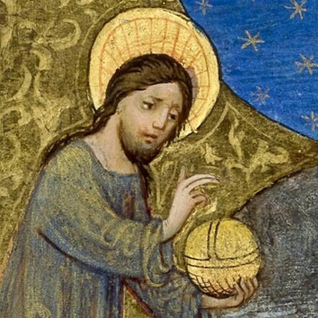 La création des astres dans un Livre d'Heures, XVe siècle. Paris, Bibliothèque nationale de France, Département des manuscrits, Latin 10538.
#medievalart #medievalmanuscripts #medieval
Référence à l'œuvre du quatrième jour de la Genèse (la création du Soleil, de la Lune et des étoiles)