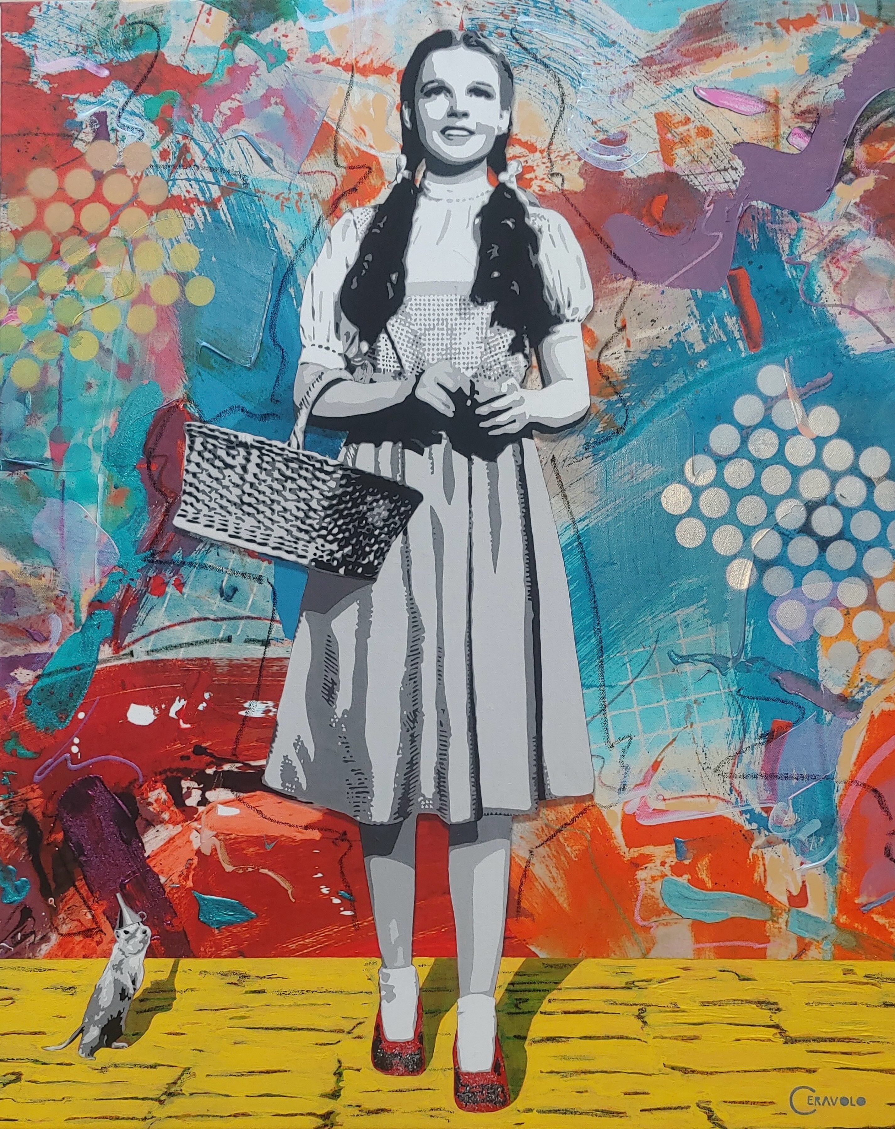 “Dorothy of Oz” yellow brick road will lead you right to @thewitgallery 💛
New from Ceravolo “Dorothy of Oz”. Made of mixed media on canvas, this fun piece measures 42” h x 32” w and comes beautifully framed.
You can find a wonderful collection of artwork from Ceravolo, now on view and available for purchase only @thewitgallery
For more information and purchases, please visit our website thewitgallery.com, contact info@thewitgallery.com or DM to inquire.
.
.
.
.
.
.
.
.
Art | Art Gallery | Museum | Art Collection | Collection | Artist | Contemporary | Art Collector | Glass | Blown Glass | Painting | Gallery | Modern | Hamptons | Art Week | Massachusetts | Berkshires | Photo | Reels | Artwork | Woman Owned | Business | POV | Discover | Explore | Collector