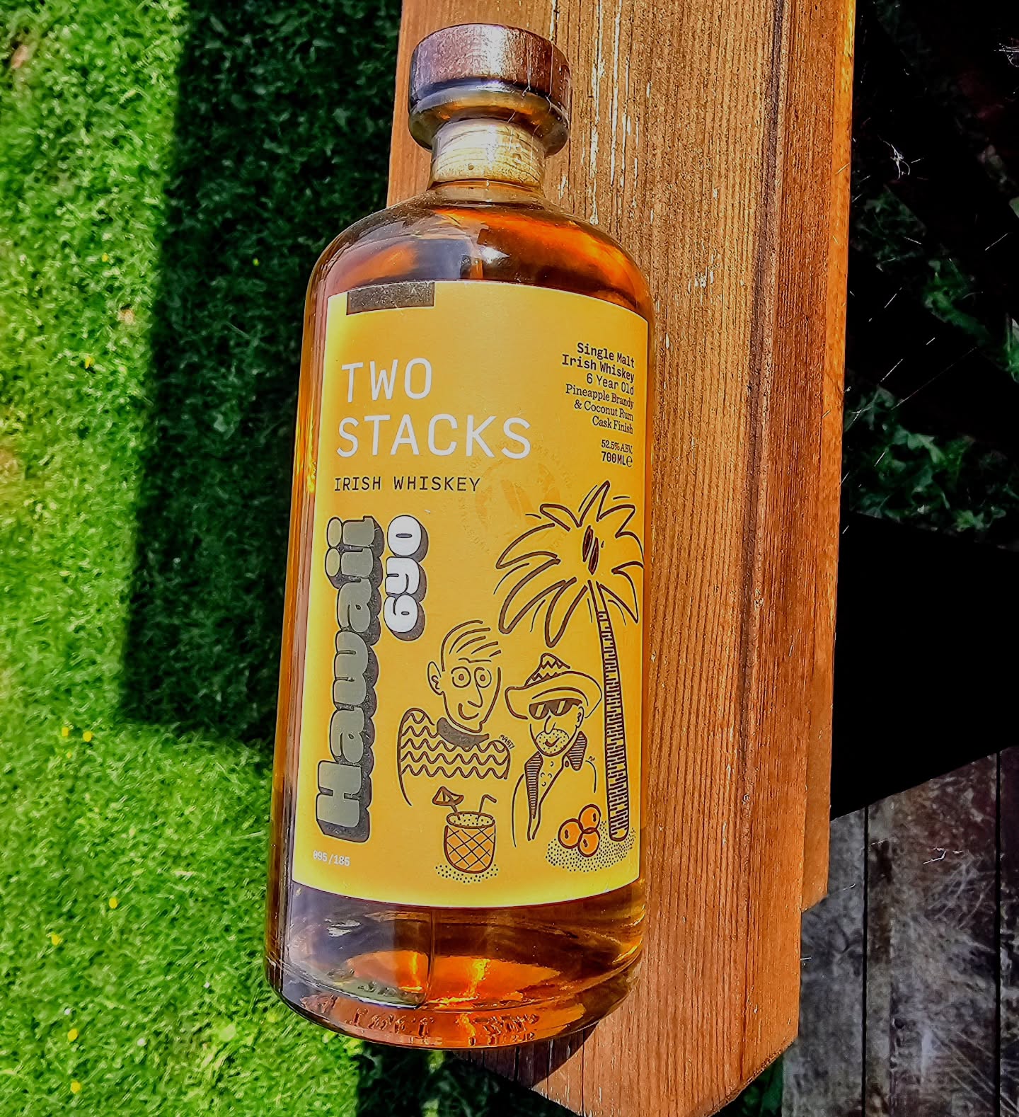 Trying to hold on to the last tail end of summer which for better or for worse didnt even feel like a real summer this year.
Warm temps, good company and a nice summery @twostackswhiskey will do just nicely.
This was an exclusive bottling done called "Hawaii 6-Yo" which is more than a clever play on words. A 6 year old single malt irish whiskey that was finished in both pineapple brandy as well as coconut rum casks and then vatted together and bottled (and canned) at 52.5% abv, with only 185 full size bottles and a bunch of cans made up.
As you can imagine this one is pina collada meets Ireland and fits perfectly into a golf game or an evening dram on the deck.
.
.
.
.
.
#irishwhiskey #rum #hawaii #twostacks #summer