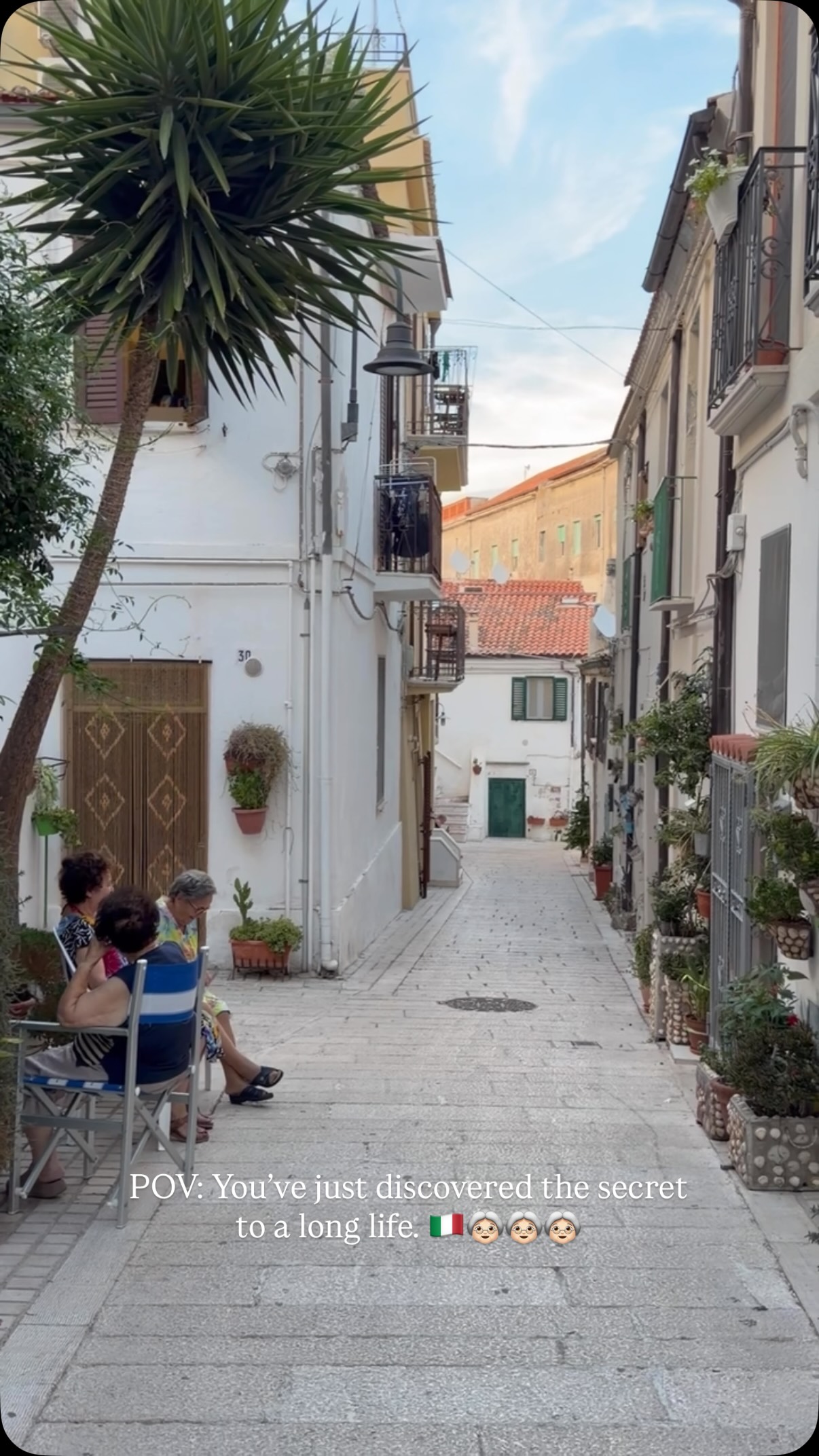 Good company. A chair outside the door. A little gossip. And plenty of time to enjoy life passing by. 🇮🇹❤️
Maybe the nonne really do know the secret to longevity. 👵🏻✨
#italianculture #termoli #molise #slowliving #nonna