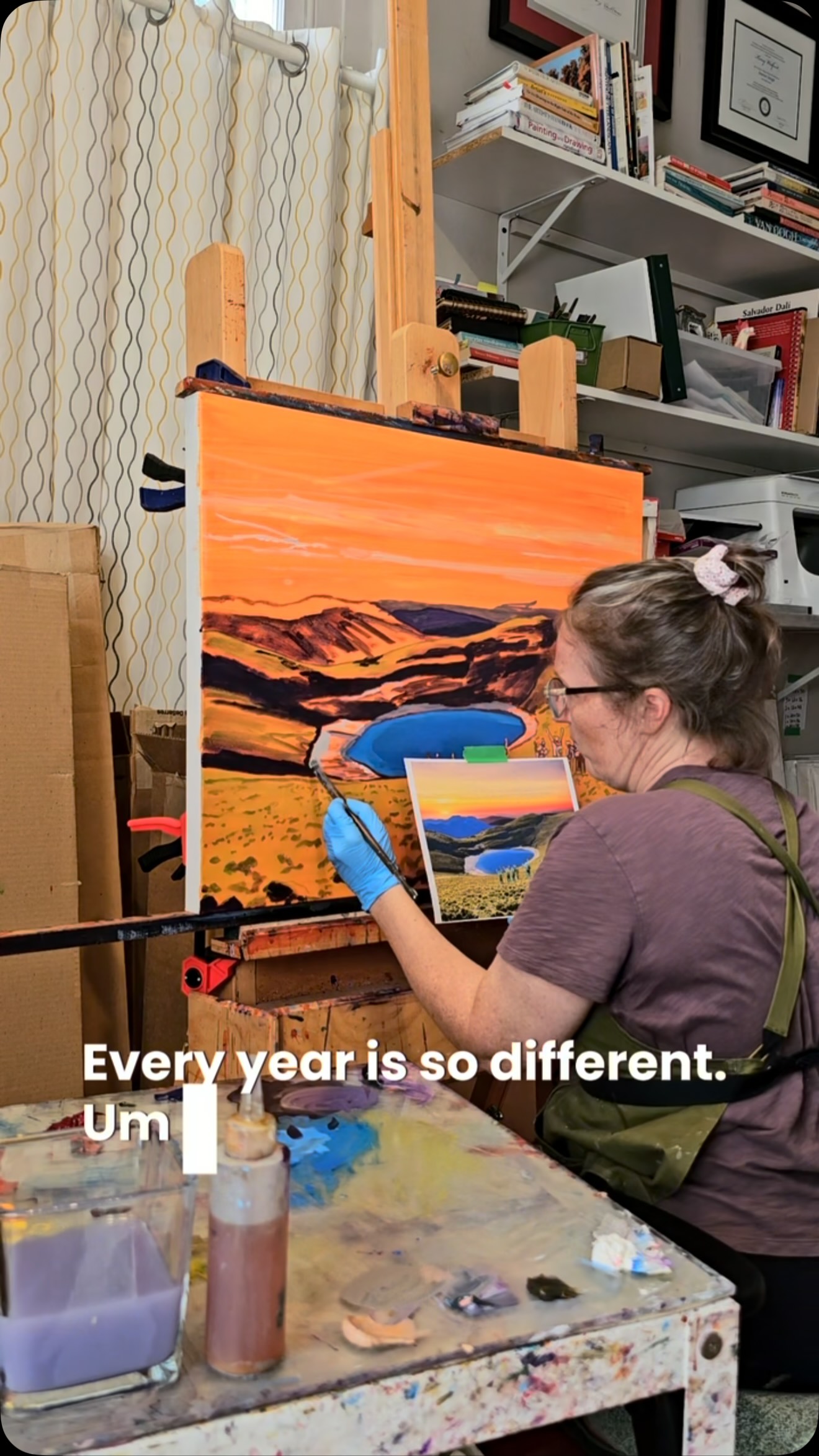 I think 2026 might officially be the year of commissions for me. ♥️🎨
As an artist, you really never know what each year is going to bring. What will sell, what opportunities will come along, or how many commissions you’ll be asked to take on.
This has been my busiest year for commissions yet, and I’m feeling incredibly grateful for every single one.
I never take it lightly when someone asks me to create something special for them. There’s a lot of trust involved in handing an artist an idea, a memory or a place that means something to you and saying, “make this into a painting.” It really is an honour.
This piece is my second painting for a corporate client, and this one will eventually be making its way all the way to Taiwan! 🇹🇼
I’ve started adding colour and there’s still a ways to go, but I’m really happy with how it’s coming together.
I’ll admit, when they asked me to add people into the scene, I was nervous. 😂 Figures are definitely outside my comfort zone and I wasn’t entirely sure how I was going to pull it off.
But… I did! And I actually really like them. 🙌
Lots more to come on this one, but so far, so good. ♥️🎨
Feeling very lucky to do this for a living, and very grateful to every person who has trusted me with a special painting this year.
Thank you @black_door_gallery_ for this special commission!