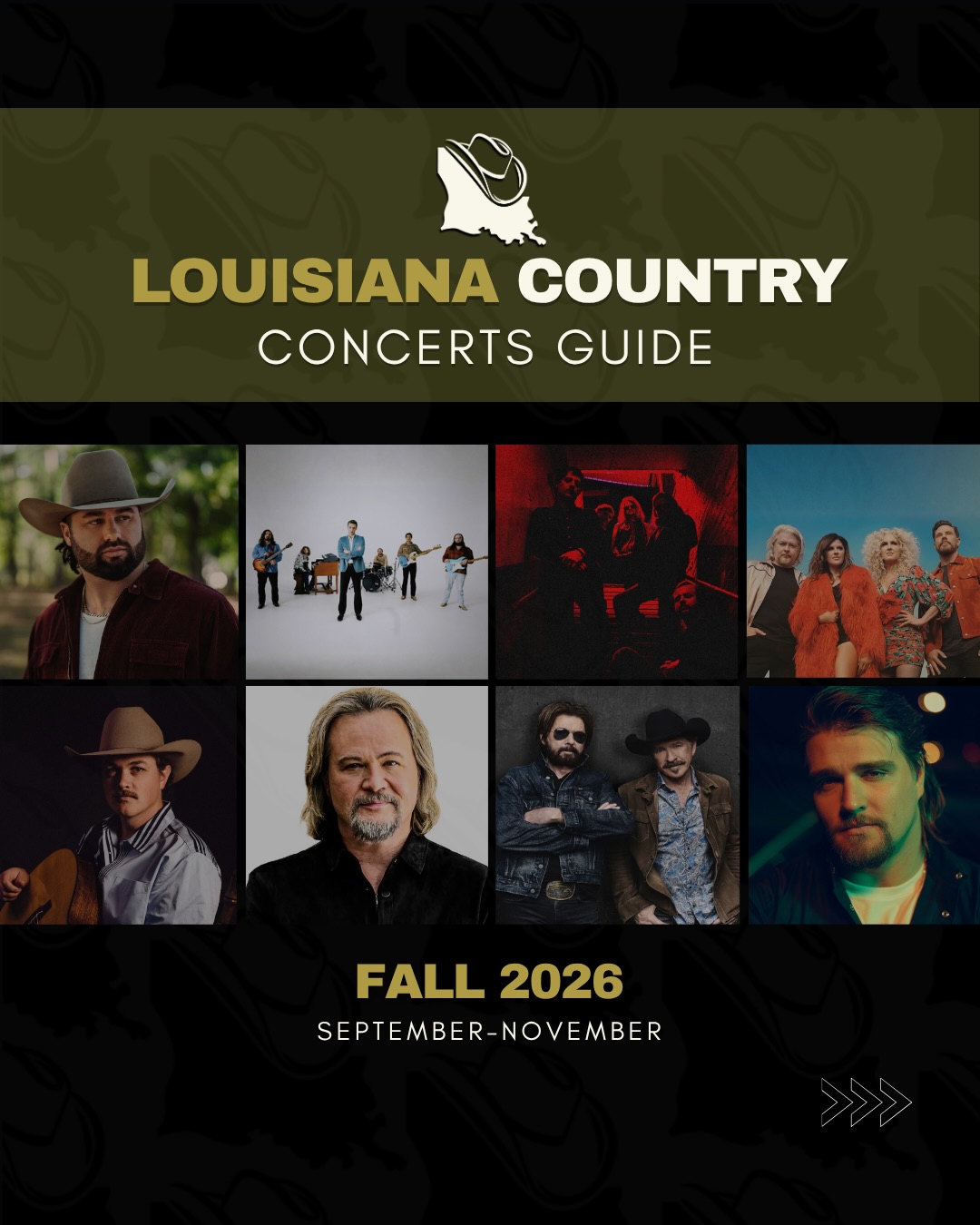 From Little Big Town in Youngsville to Brooks & Dunn in Lafayette, here’s every major country show hitting Louisiana this fall.
Event details and tickets linked in bio.
#LouisianaCountryMusic #FallCountryConcerts #LouisianaConcertGuide