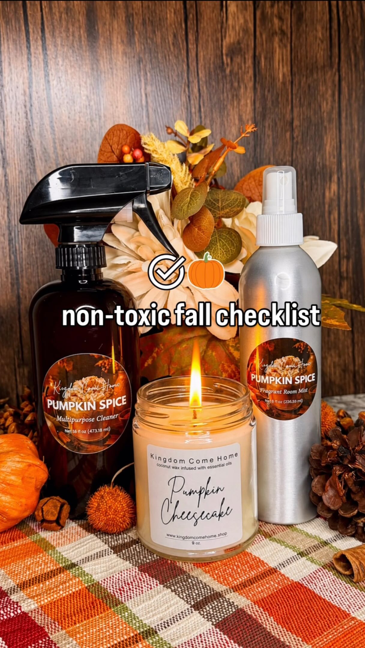 Consider this your NON-TOXIC fall checklistā¦āļøššš¼
š§” Pumpkin spice latte in hand
š§” A Pumpkin Cheesecake or Pumpkin Praline Clean Candle burning
š§” Pumpkin Spice Home Mist making the whole house smell like fall
š§” Pumpkin Spice Multipurpose Cleaner making even cleaning feel a little cozier
In case you didnāt knowā¦
We believe you shouldnāt have to give up all the warm, spicy, pumpkin-y things you LOVE about fall just because youāre trying to create a lower-tox home!
Our limited-edition fall home collection lets you fill your home with those nostalgic scents of pumpkin, cinnamon, clove, nutmeg, vanilla, maple + caramel WITHOUT the phthalates, parabens, petroleum-derived ingredients + other harsh chemicals found in so many conventional home fragrance and cleaning products.
So light the candle.
Spray the room mist.
Make the house smell incredible while you clean.
Then curl up with your PSL and enjoy every second of fallā¦šš¤
Non-toxic living done right smells absolutely divine.
šComment āPUMPKINā and weāll send you the links!š
ā
#pumpkinspice #nontoxicliving #fallessentials #nontoxichome #cleanliving