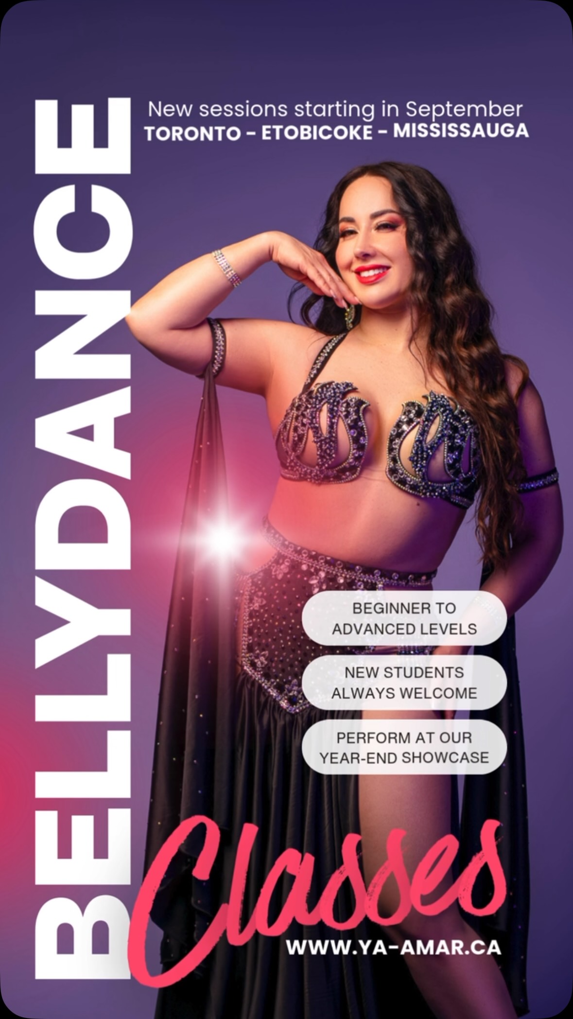 September Bellydance classes are open for registration! Join me in Toronto, Etobicoke and Mississauga for weekly lessons 💃✨ New students can try their first class for just $15 - Shake up your routine and come join the fun! Comment DANCE to get the info sent straight to your inbox 📥
#toronto #danceclass #bellydanceclass #learntobellydance #etobicoke