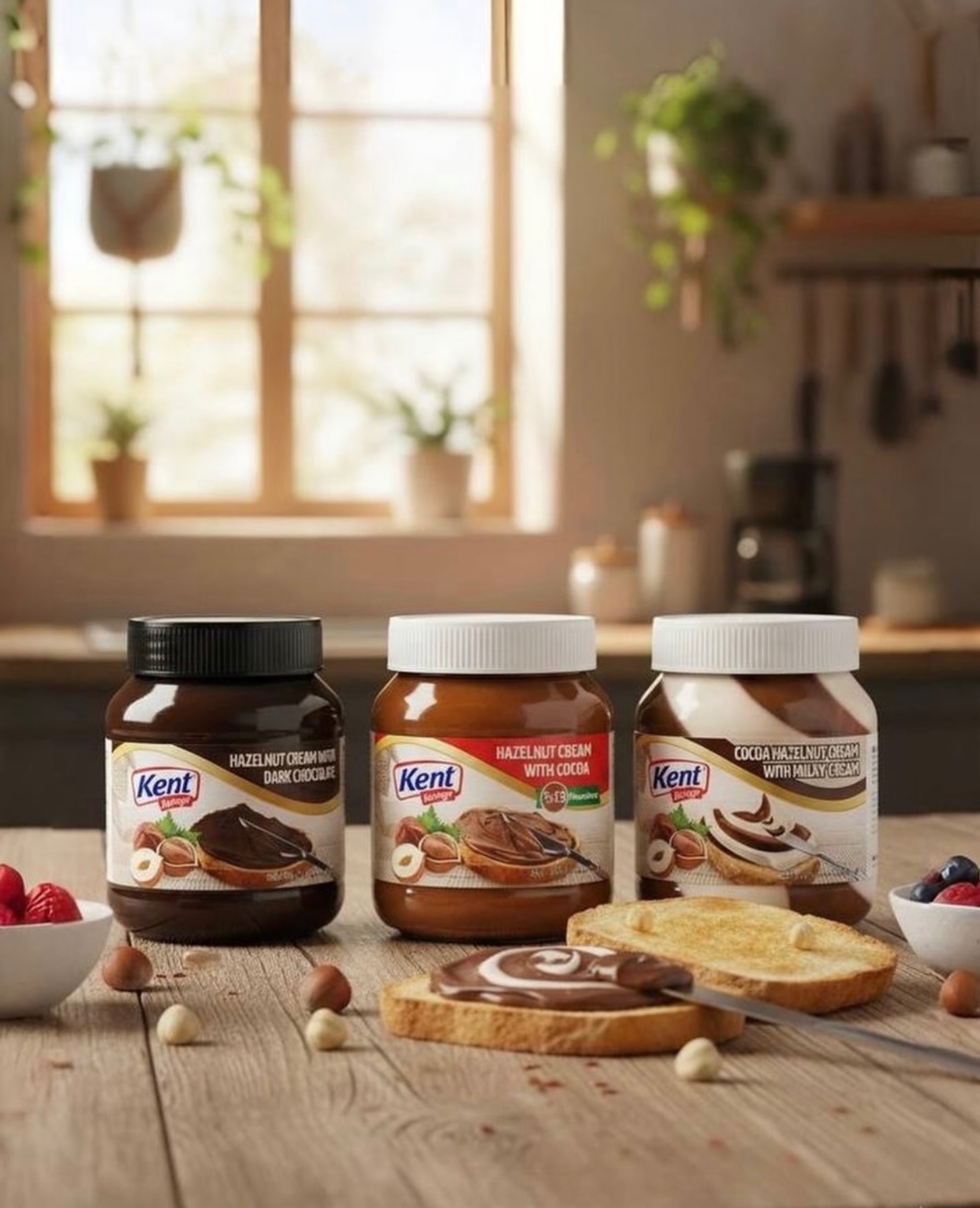 🍫 A Delicious Spread for Every Moment.
Indulge in the rich combination of hazelnuts and cocoa with Kent Boringer Hazelnut Cream. Smooth, creamy and delicious — the perfect way to make your breakfast and sweet moments even better.
✨ Perfect for:
🍞 Toast & breakfast
🥞 Pancakes & waffles
🥐 Croissants & pastries
🍓 Fresh fruits
🍰 Desserts & baking
Kent Boringer — Spread the Happiness.
#KentBoringer #HazelnutCream #ChocolateSpread #Hazelnut #BreakfastIdeas