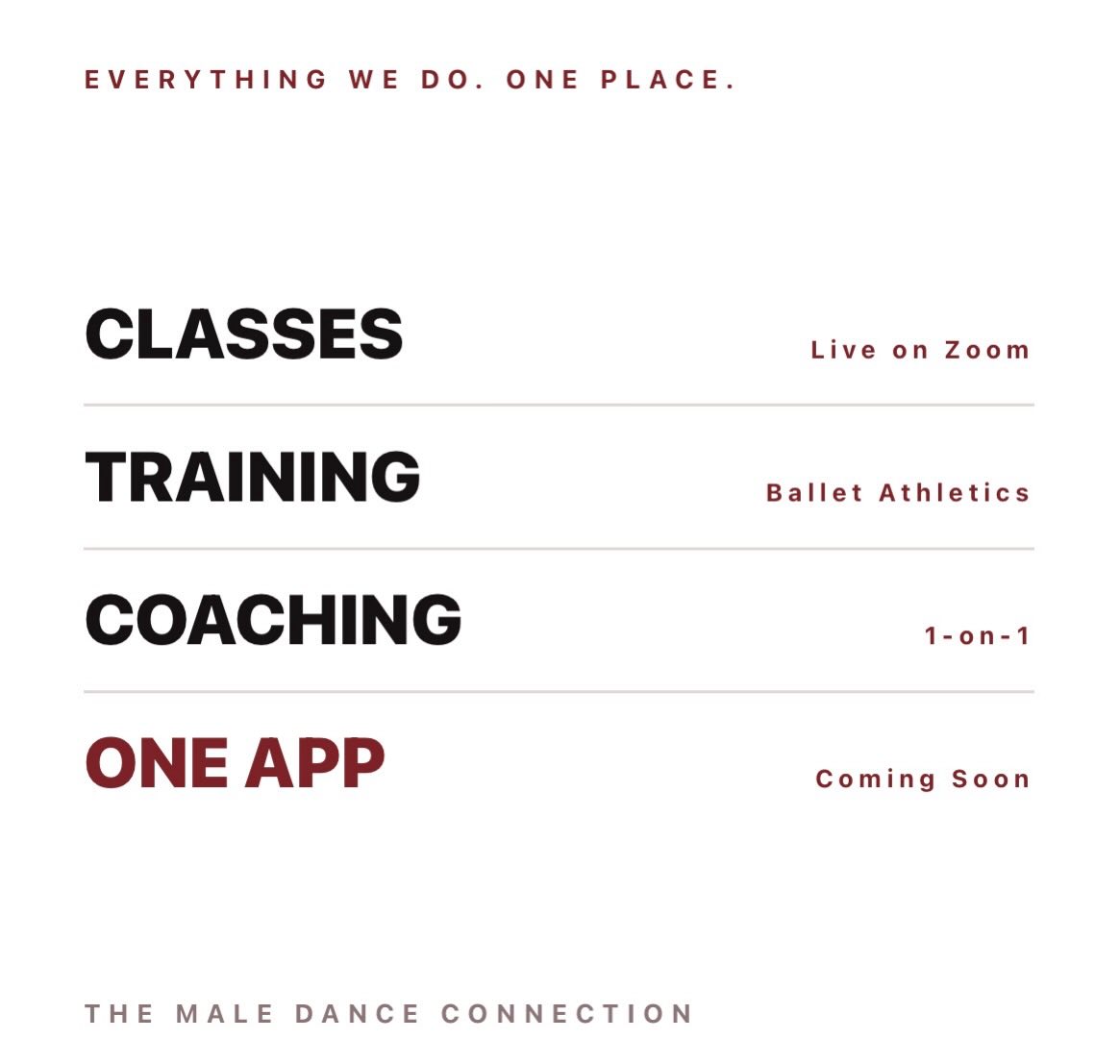 Class registration. Your strength program. Private coaching. The video library.
No more juggling three different apps and a browser tab. The TMDC app puts all of it in one place, built by us, for our dancers.
Founding members get first access. Stay tuned. π©°
#TMDC #BalletAthletics #MaleDancers #DanceTraining #StrengthForDancers NewApp