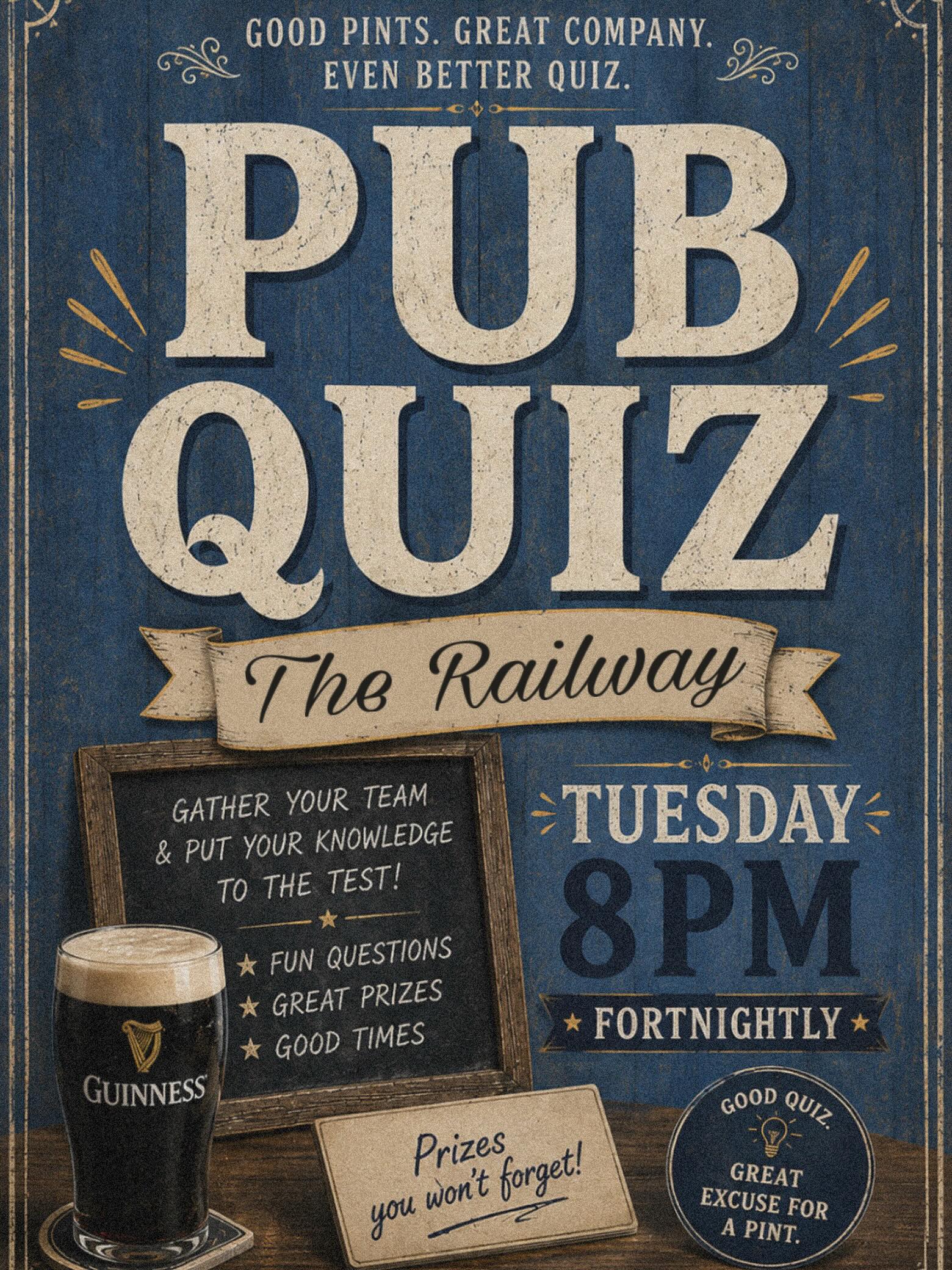 Our quiz returns tomorrow!
Fancy a laugh and some good old fashioned pen-to-paper fun? Join us or you’ll miss out!