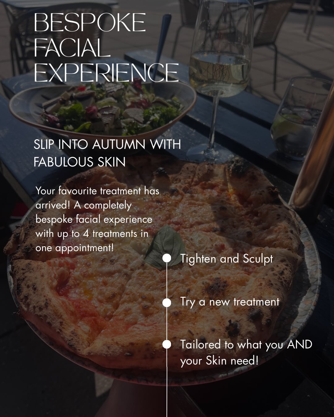 The BESPOKE FACIAL EXPERIENCE, have you ever wondered what the A-list’s and celebrities manage to pack into their appointments with their aesthetics provider & facialist?
Well, it would always start with an in-depth consultation including what downtime they can afford, what events they have coming up and what they want to achieve whilst also addressing what their skin needs at that particular time!
So here it is available for everyone and the best part is - you pay just a set price.
Enquire today and receive your free consultation
R x