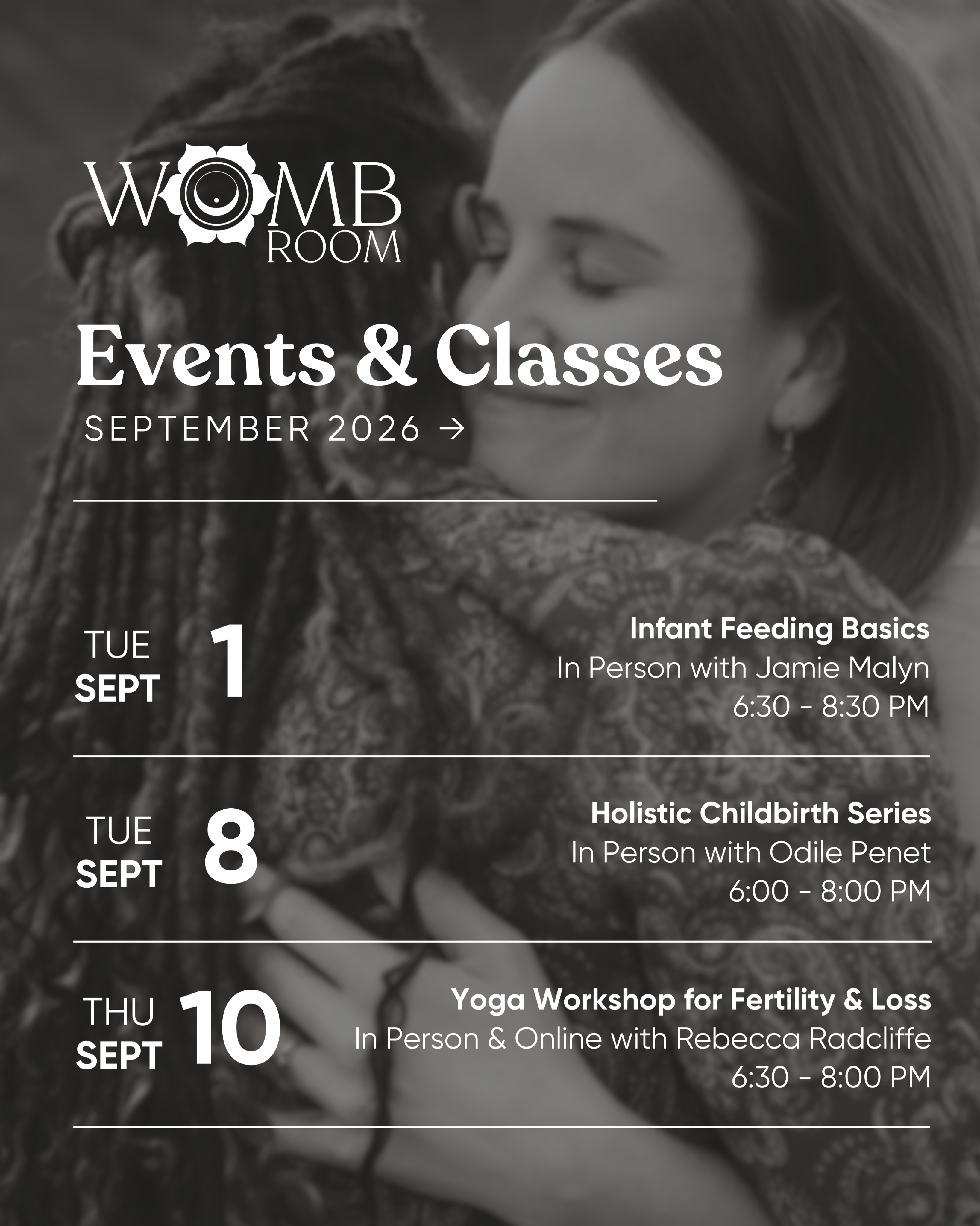 September Happenings
Link in bio to sign up