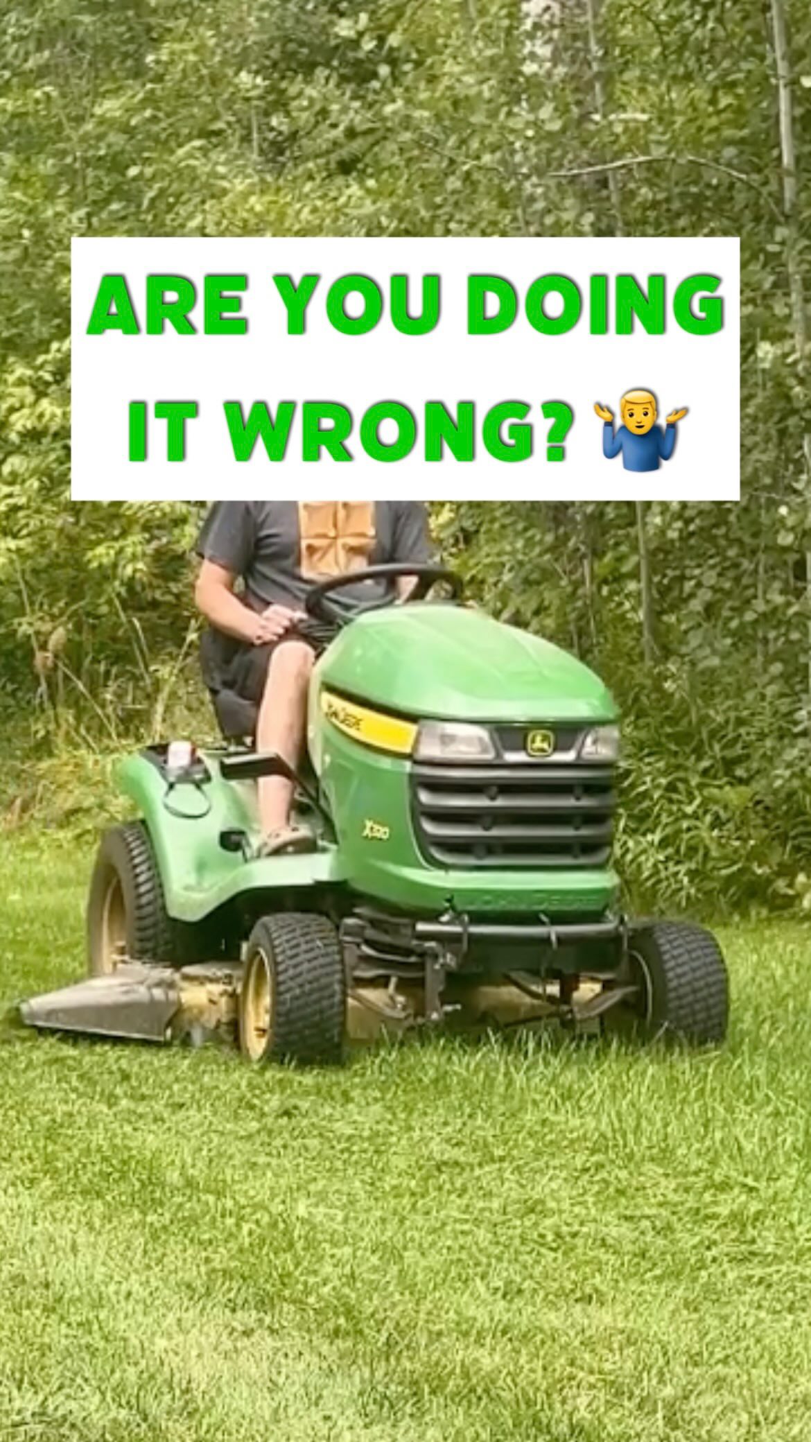 Are we doing it wrong? #lawnmowing #grass #controversy #johndeere #thetoolpulse
Which way do you do it?