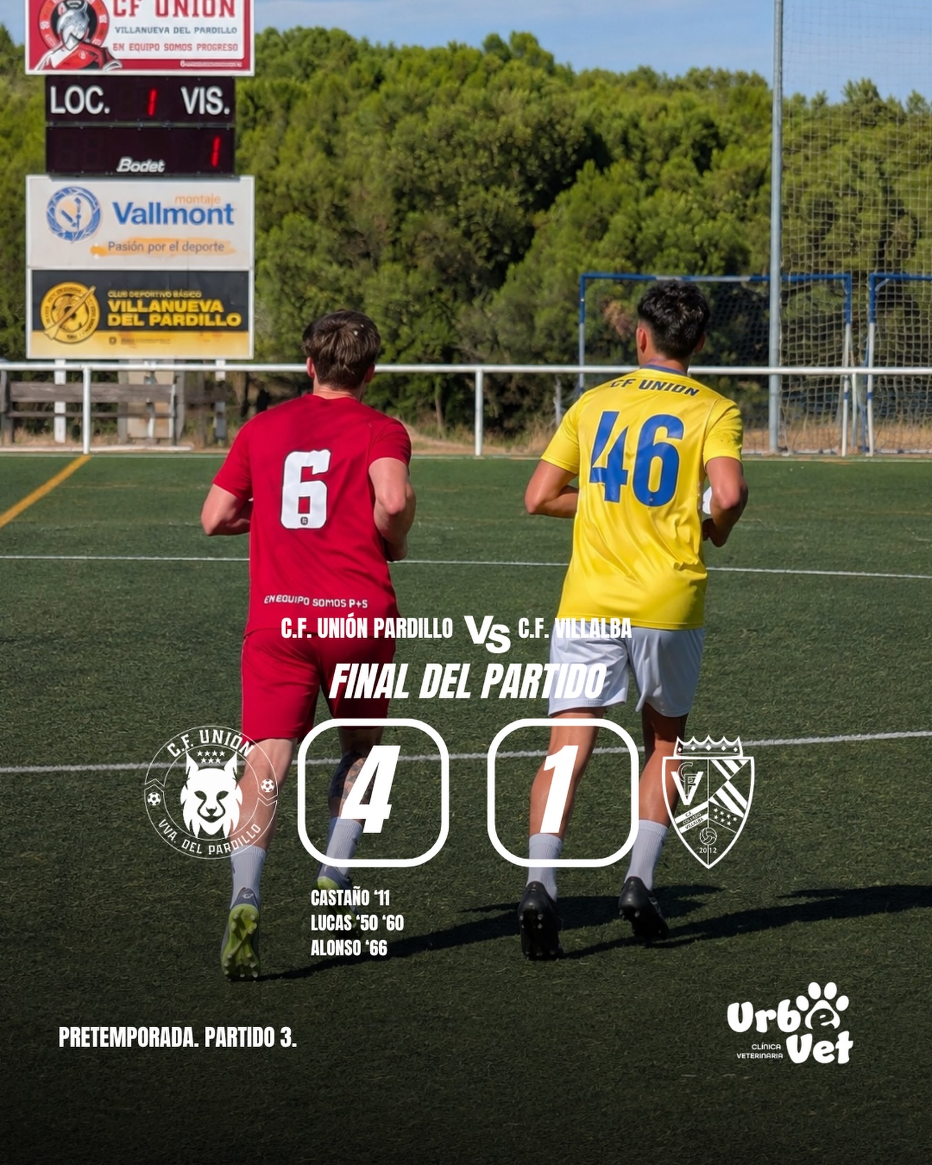 PRETEMPORADA 3 🔴⚫️ Victoria del equipo 4️⃣-1️⃣ frente a un gran rival.
✅ Sumando sensaciones para el inicio de la temporada que cada vez está más cerca.
Gracias @cf_colladovillalba por vuestra visita. Nos vemos en Liga.