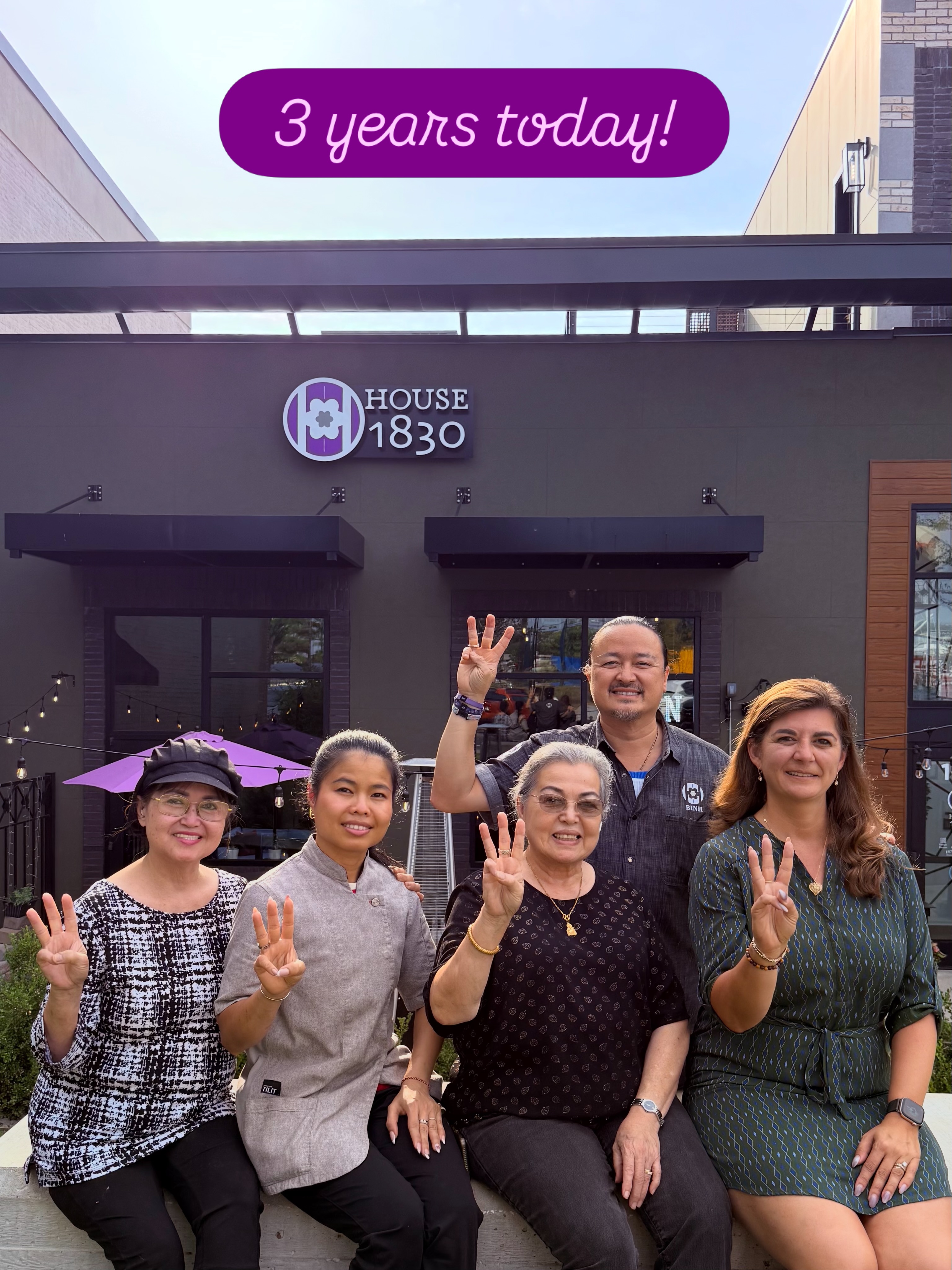 Today marks 3 years we have been serving the community with traditional, culturally authentic Vietnamese, Lao, and Thai cuisine. Thank you for giving us the opportunity and for all the love and support through these first 3 years! This passion project would not be possible without each and everyone of our patrons.
We would like to also thank our amazing team members who come in every day and provide service with a welcoming smile.
Come visit us soon! Try new dishes and returning favorites. Stay tuned for more great things to come! The first 3 years have been an incredible start to an incredible journey!
From our family to yours, thank you!
~ The Hoang Family