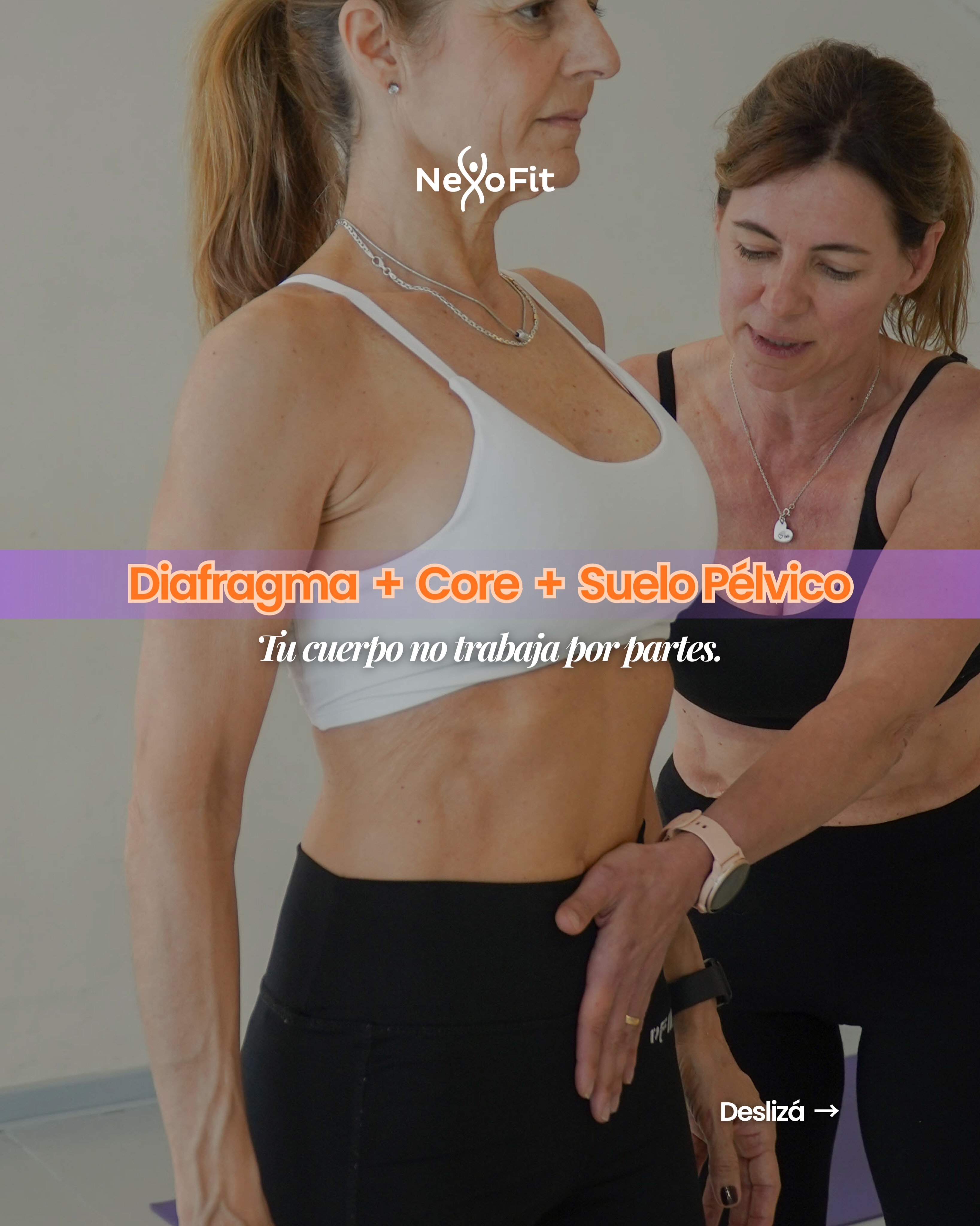 🫁💪🌿 Tu cuerpo funciona como un equipo.
Muchas veces pensamos en la respiración,
los abdominales, la postura o el suelo pélvico
como cosas completamente independientes.
Pero están relacionados.
El diafragma participa de la respiración, la musculatura del core interviene en la estabilidad y el movimiento, y el suelo pélvico forma parte de ese sistema de soporte y gestión de presiones del tronco.
Por eso, en Hipopresivos trabajamos mucho más que “la panza”. 👇
✨ Respiración
✨ Postura
✨ Musculatura profunda
✨ Coordinación
✨ Función del suelo pélvico
Porque cuando entendemos que todo está conectado, también entendemos por qué entrenar el cuerpo de manera global puede ser tan importante. 🤍
.
.
.
.
.
.
.
.
#nexofit #hipopresivos #hipopresivosonline #suelopelvico #diafragma