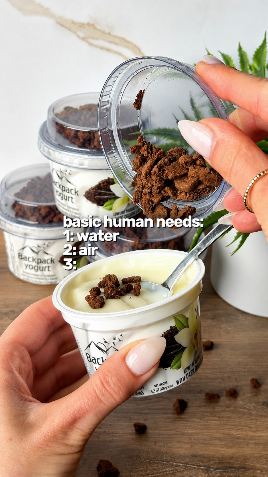no fridge, no limits, literally nonnegotiable 🎒🥄
#backpackyogurt #shelfstableyogurt #essentials #onthego