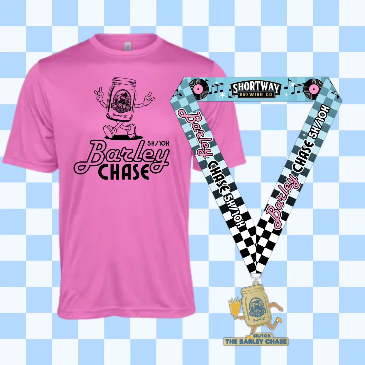 REGISTER TODAY! Today is the last day to guarantee your shirt size. Here's a look at this year's race shirt & medal!
Register⬇️
https://runsignup.com/Race/NC/Newport/TheBarleyChase