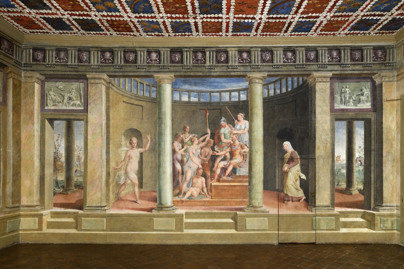 𝐒𝐚𝐥𝐚 𝐝𝐞𝐥𝐥𝐚 𝐂𝐚𝐥𝐮𝐧𝐧𝐢𝐚: riprende l’intervento di conservazione.
A Villa Imperiale prosegue anche quest’anno il lavoro di cura sugli affreschi del ciclo roveresco, con un nuovo intervento dedicato alle pareti della Sala della Calunnia.
Dallo sguardo complessivo sull’ambiente alla lettura ravvicinata della superficie, l’intervento prevede, dopo una fase di indagine diagnostica, il un consolidamento puntuale della pellicola pittorica.
Un lavoro calibrato ma essenziale per comprendere da vicino lo stato di conservazione della materia dipinta e accompagnarne la trasmissione nel tempo.
L’intervento è reso possibile grazie alla collaborazione con 𝐒𝐔𝐏𝐒𝐈 e al contributo della 𝐅𝐨𝐧𝐝𝐚𝐳𝐢𝐨𝐧𝐞 𝐈𝐬𝐚𝐛𝐞𝐥 𝐞 𝐁𝐚𝐥𝐳 𝐁𝐚𝐞𝐜𝐡𝐢.
________
Ph. @michelealbertosereni
@supsi_conservazionerestauro @balzbaechi
#supsi #fondazionebalzbaechi #villaimperialepesaro