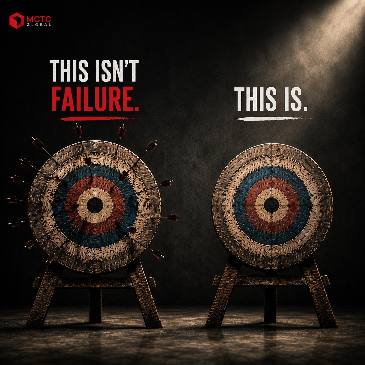 Missing the target isn’t failure. Never taking the shot is. 🎯
Success is built by trying, learning, adjusting, and showing up again.
Don’t wait for perfection. Build the habit of consistent action.
Track. Learn. Improve. Repeat.
MCTC Global
Mapping for Clarity. Tracking for Commitment.
#mctcglobal #habitcoaching #consistency #taketheshot #successhabits #personalgrowth #selfgrowth #selfdevelopment