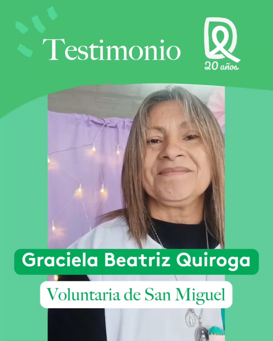 ✨ Dar luz y esperanza: El saludo de Graciela desde Bellavista / San Miguel 🦶💜
Llevar bienestar a través de las manos transforma la experiencia en la sala de tratamiento. Nuestra voluntaria y reflexóloga Graciela Beatriz Quiroga, de la réplica de Bellavista (San Miguel), nos comparte sus palabras de celebración en este 20° aniversario:
"¡Felices 20 años, Fundación Donde Quiero Estar! Soy Graciela Beatriz Quiroga, reflexóloga; me presentó Mati Caride. Hace tres años que trabajo en la Fundación de Bellavista (San Miguel). Muchas gracias Vicky y María por la gran labor que hacen. Sigamos dando luz y esperanza por muchos años más."
🎉 ¡Gracias por tantos mensajes de amor! La fiesta sigue y tu voz suma ✨
La Fundación es una gran comunidad de contención que construimos entre todos. Nuestro año aniversario recién empieza y queremos seguir compartiendo historias. Si sos voluntario, profesional de la salud o paciente, ¡tu experiencia nos inspira a seguir creciendo! 🙌💜
🤳 Animate y grabate un video cortito (de unos 2 minutos) contándonos:
¿Cómo viviste tu experiencia en la Fundación?
¿Qué significa para vos Donde Quiero Estar?
✨ Para subir tu video y conocer todos los detalles, ingresá acá: 👉 https://www.dondequieroestar.org/aniversario-20
#dondequieroestar #20añosjuntos #historiasreales #empatía #sanmiguel #bellavista #reflexología #voluntariado #redfederal #saludemocional #comunidadquesana #sumatealaniversario