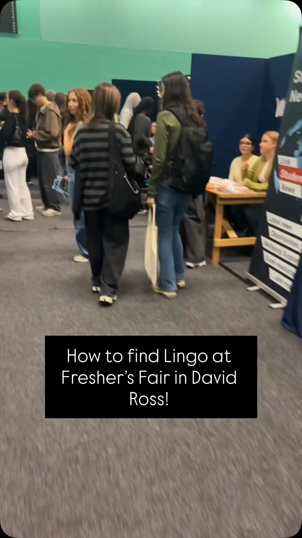 Hey guys Fresher’s fair is going on today as well, looking forward to see you at the stall 🧡 Stall is in the first corridor when you enter David Ross Building!
Also this reel is posted from Lingo’s TikTok. Please make sure to go follow! Username is: lingomag_