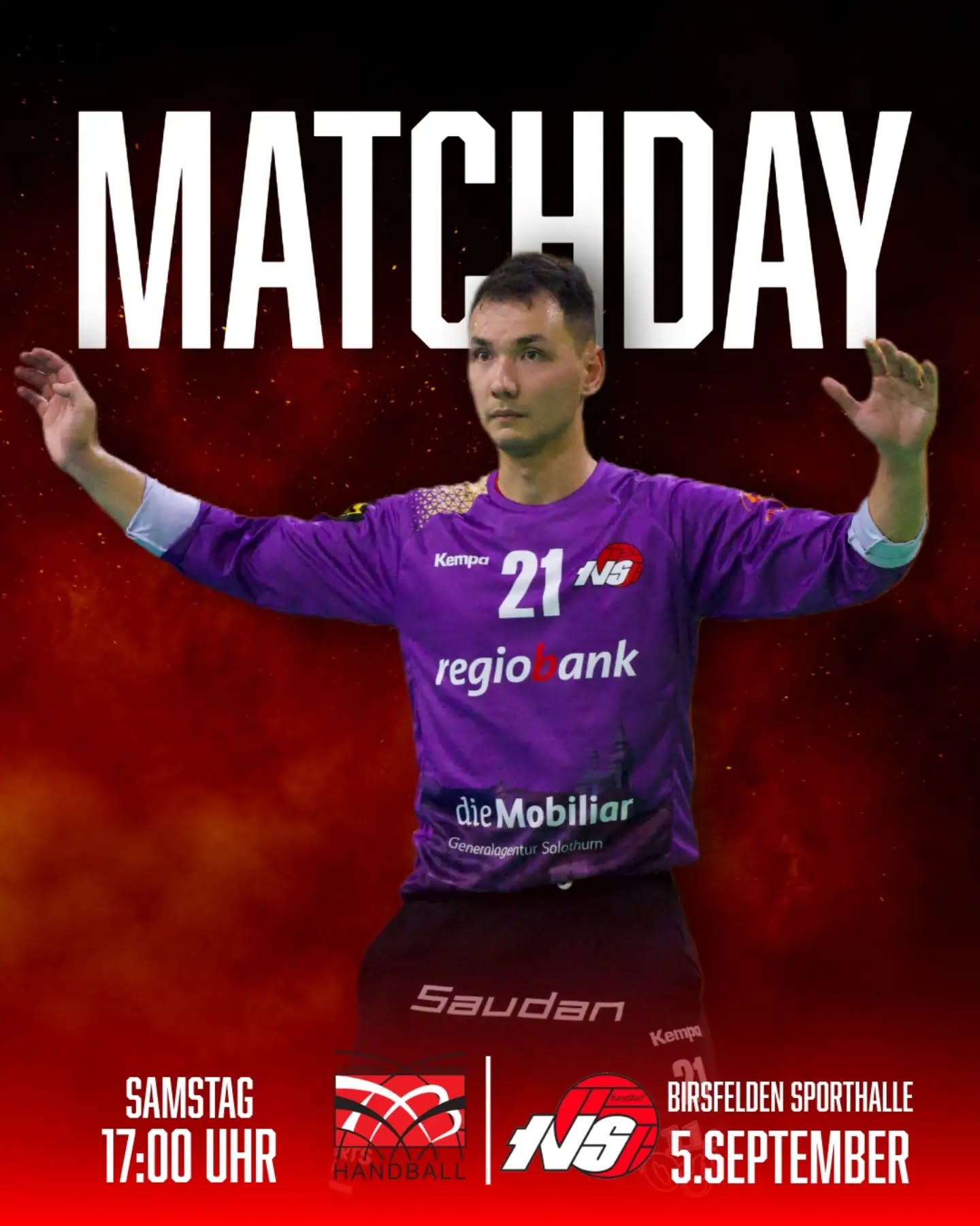 Auftakt in die Meisterschaft! 🔥
Am Samstag startet wir auswärts gegen den NLB Absteiger @tvbirsfelden_offiziell in die neue Meisterschaft! 🤾♂️
📅 Samstag, 5. September 2026
⏰ 17:00 Uhr
🤾♂️ TV Birsfelden vs TV Solothurn
📍 Sporthalle Birsfelden
#hoppsoledurn #handballschweiz #tvsolothurn