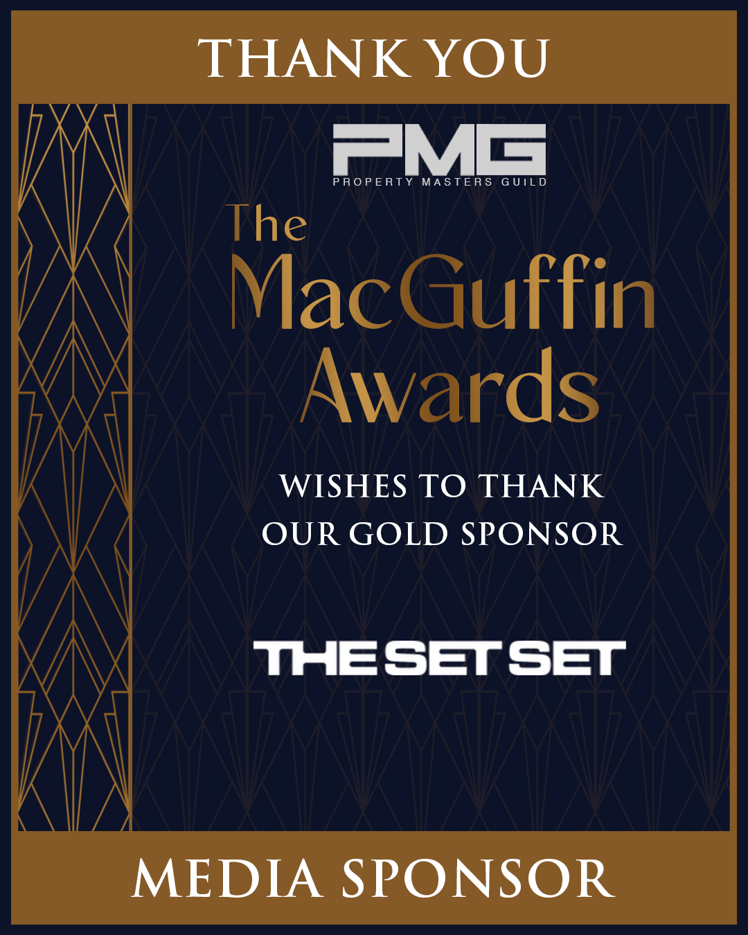 Thank you to The Set Set for supporting this year's MacGuffin Award Show. We appreciate your support.