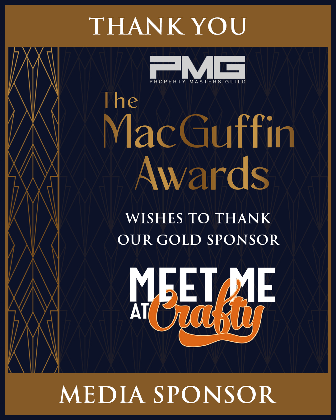 Thank you to Meet Me At Crafty for supporting this year's MacGuffin Award Show. We appreciate your support.