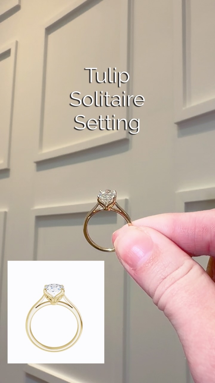 Introducing the Tulip Solitaire Setting!π·β¨ The basket under this diamond resembles tulip petals. We are loving how delicate this setting looks.π
#clevelandjewelry #rockyriverohio #westcleveland #clevelandengagementsession #ovallabdiamond