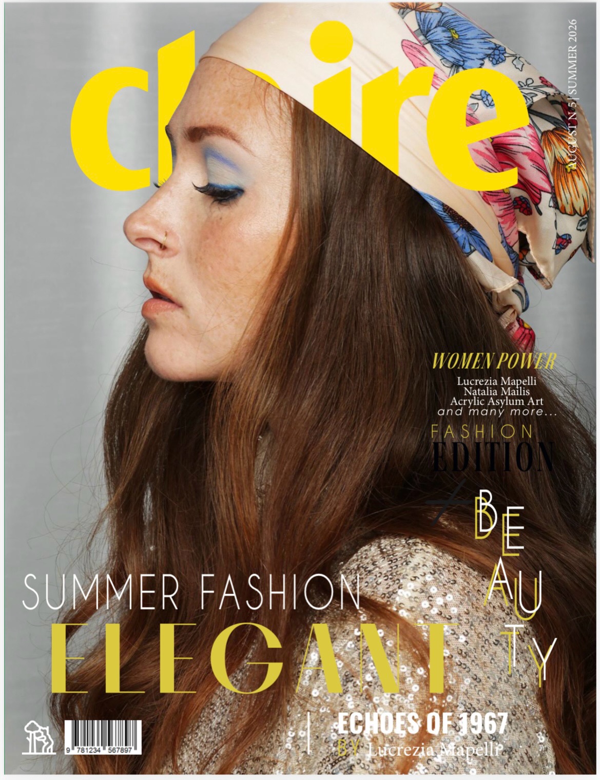 Turns out, I didn’t need to fit in. I just needed to trust my vision.
I’ve spent a lot of my career feeling like I see things a little differently. Sometimes that’s frustrating. Often it’s lonely. But it’s also where the best ideas come from.
This editorial was just a vision I had in my head.
Now it’s the cover of a magazine.
So maybe the things that make you feel like you don’t belong are actually the things that make your work yours.
Echoes of 1967 — Claire Magazine, August 2026. 🖤
💄📸Makeup + Photography: Lucrezia Mapelli
👑Model and Friend: Leslie-Ann Hacker
@embryolisseusa moisturizer
@rcmamakeup no color powder
@graftobianmakeup cream foundation / cream blush
@natashadenonabeauty concealer
@maccosmetics Fix + / strobe cream / Stripdown lip pencil
@mirabellabeauty Eyebrow pencil
@jeffreestarcosmetics eyeshadows
@hungvanngobeauty lipstick
#editorialmakeup
#beautyeditorialphotography
#fashioneditoríal
#editorialmakeupartist
#publishedmakeupartist