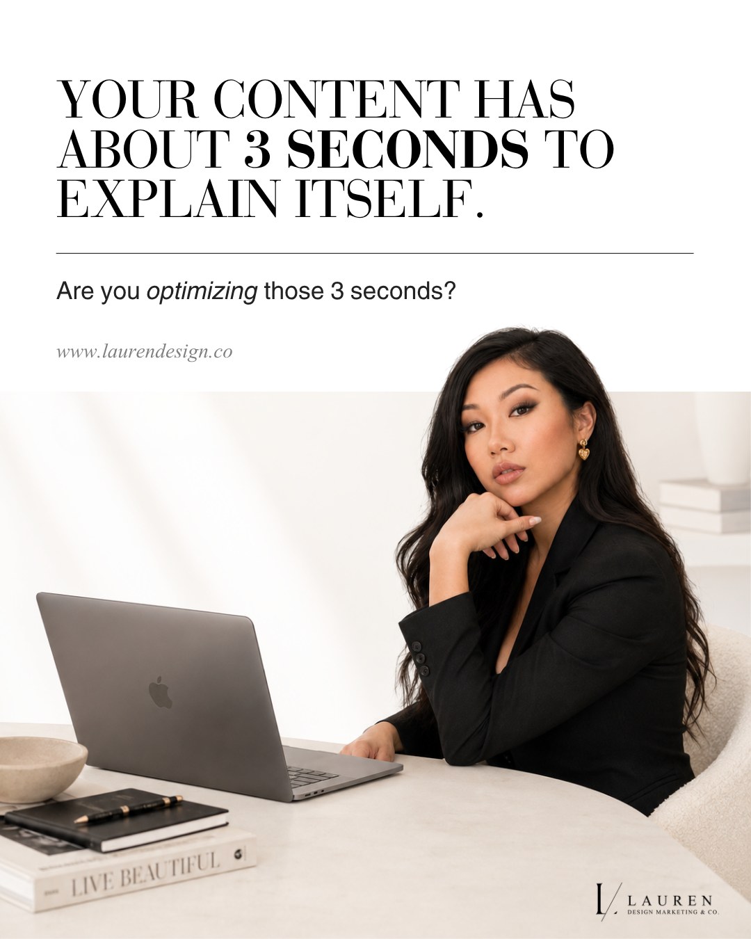 Does your content pass the 3-second test? Swipe to learn more.
Tip: If people have to work to understand it, they’ll keep scrolling.
Need help with your content? Link in bio 🤍
#SocialMediaMarketing #ContentStrategy #ContentDesign #SocialMediaManager #LaurenDesignMarketing