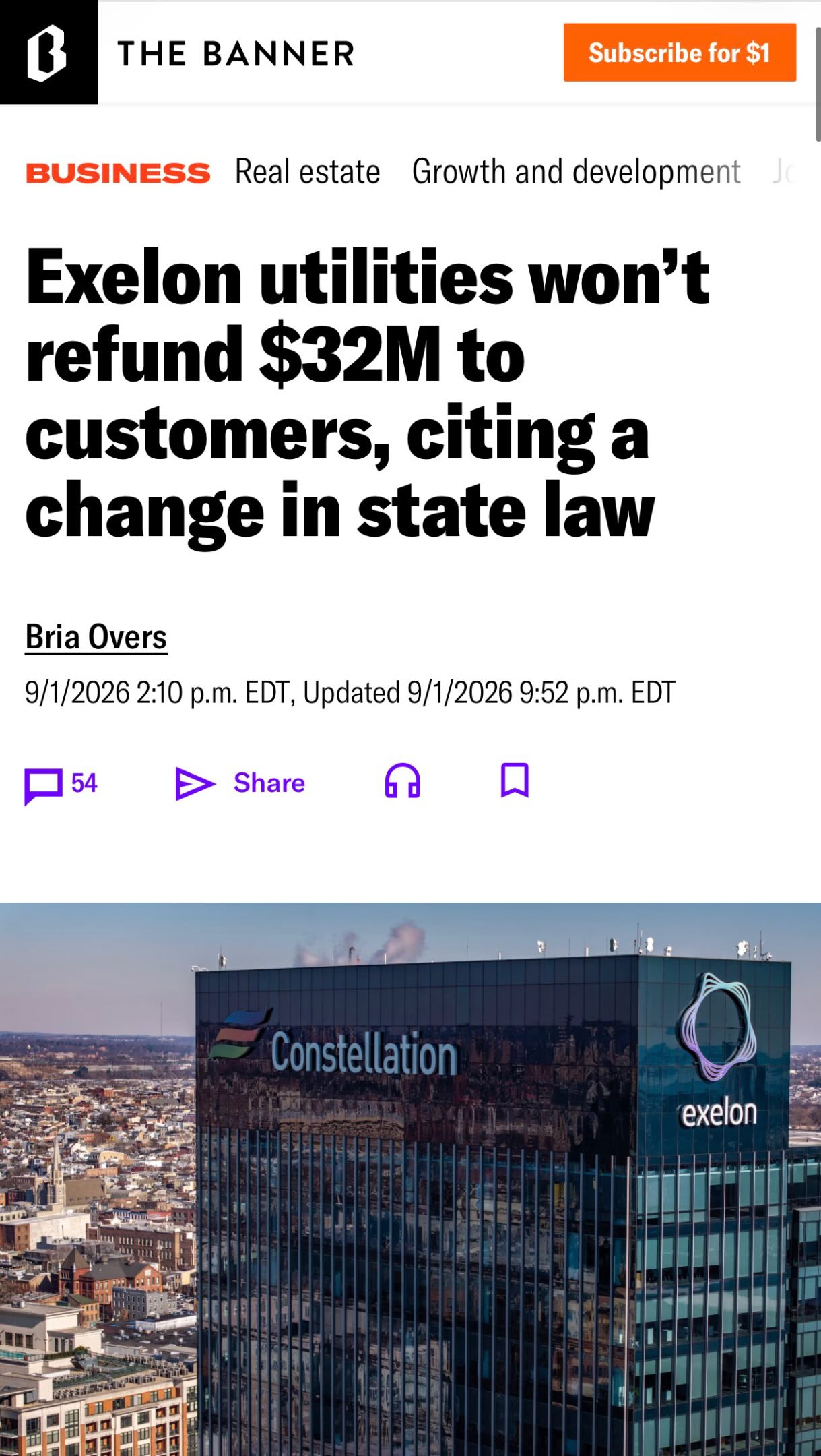 I had no intention of calling📞 into @weaa889 w/ Dr. Kaye (@drblackmommyactivist), but I was on the way to get my boys Chipotle 🥗 and was fired up! 🔥
🔸 For those interested in looking further into the issue: the Maryland Office of People’s Counsel reports that BGE’s regulatory filing identified approximately $28 million in gas revenue overcollections for 2025 and has asked the Public Service Commission to require those funds to be returned to customers; BGE disputes that a refund can be ordered under current law. BGE is also currently seeking a $156.1 million electric distribution-rate increase, while reporting $578 million in net income for 2025.
🔸 As ratepayers and supporters of Baltimore, we deserve better—and I have faith that the collective voices of #MyBmore will help ensure better prevails. I encourage you to look into the issue for yourself and continue listening to Dr. Kaye for updates.
#dionnejoynerweems