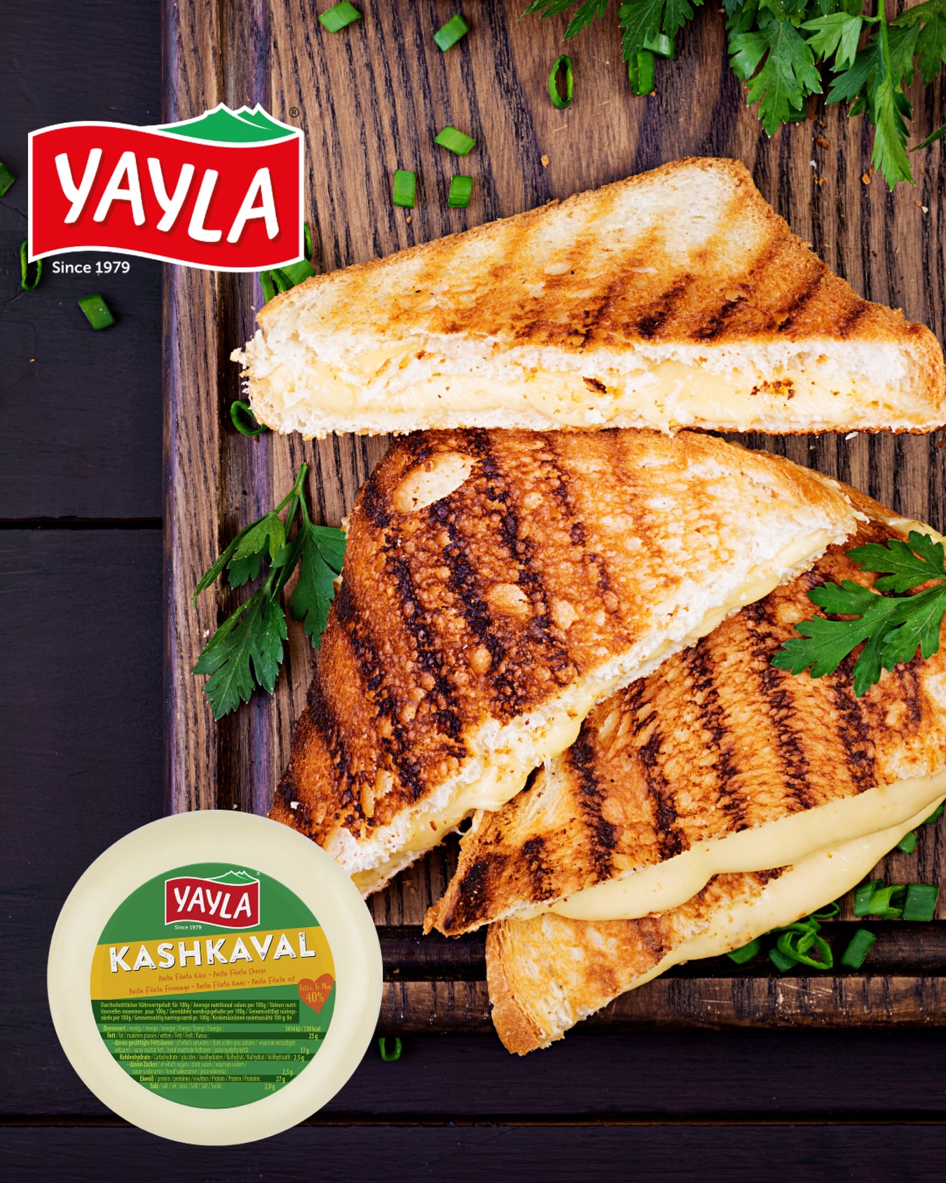 Grill it. Melt it. Love it. 🧀🔥
Golden, crispy, and packed with melty Kashkaval cheese — this is what a perfect grilled sandwich looks like. Yayla, since 1979. 🧀🍞
#Yayla #YaylaKashkaval #CheesePull #GrilledCheese